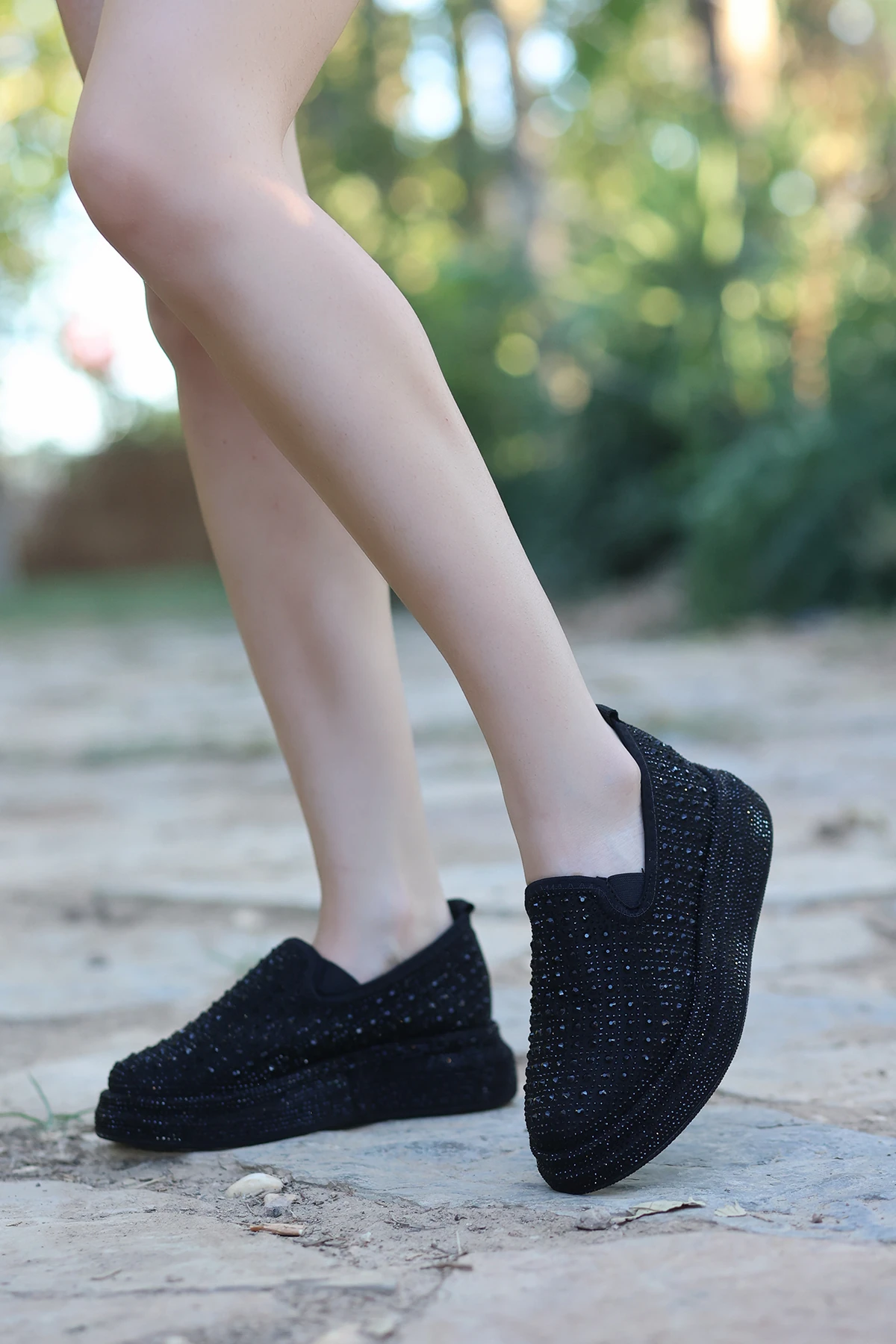 LJN 161 Taşlı Spor Ayakkabı