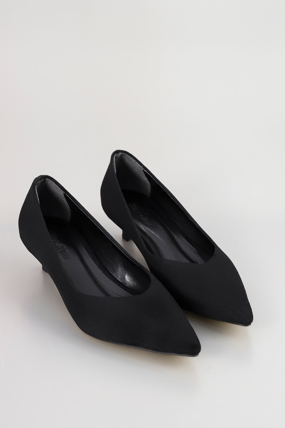 PİER 903 Fındık Topuklu Stiletto - SİYAH SÜET