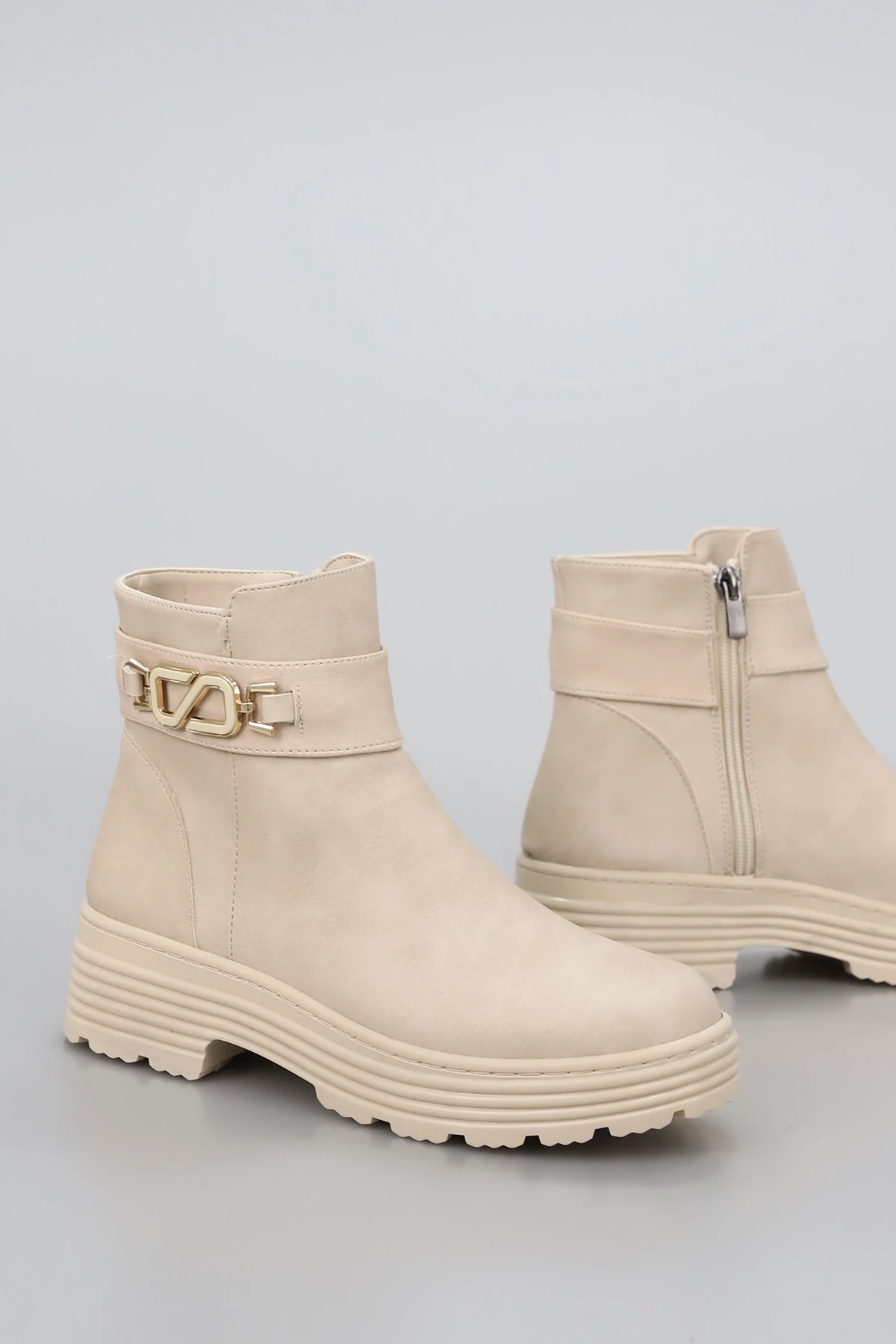 BLN S265 Düz Termo Taban Yan Toka Detay Yarım Bot