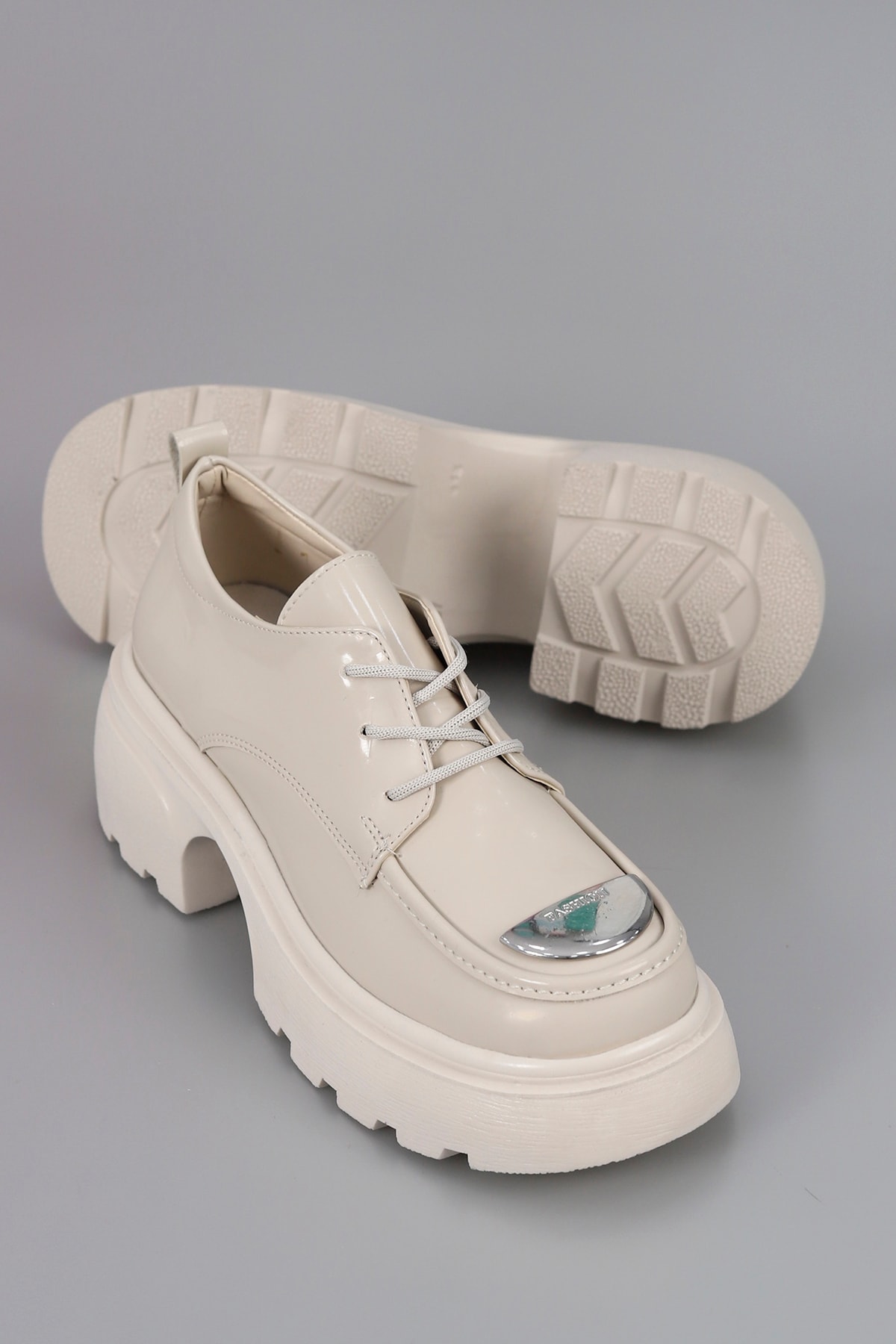 DVMD 2600 Metal Detaylı Yüksek Tabanlı Loafer