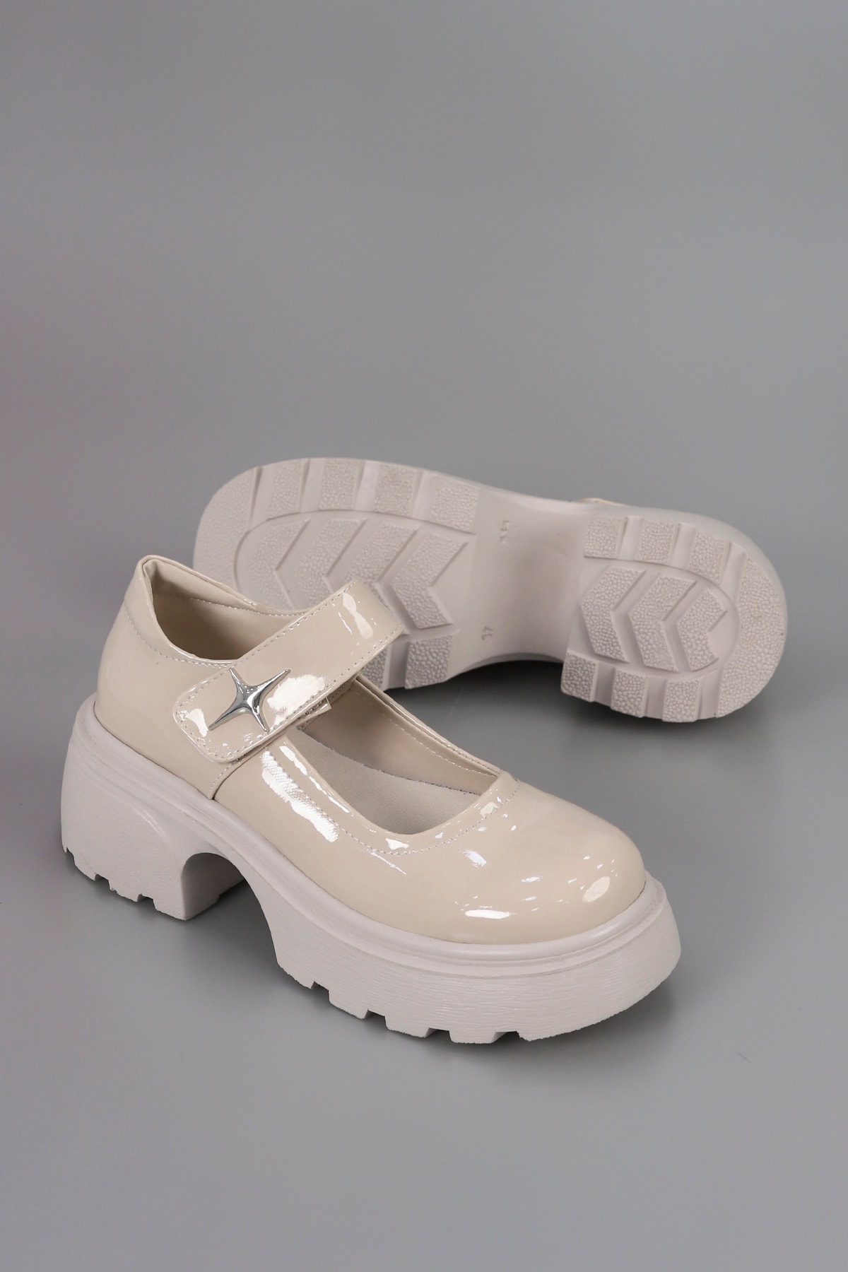 DVMD 2800 Yüksek Tabanlı Metal Toka Detaylı Loafer