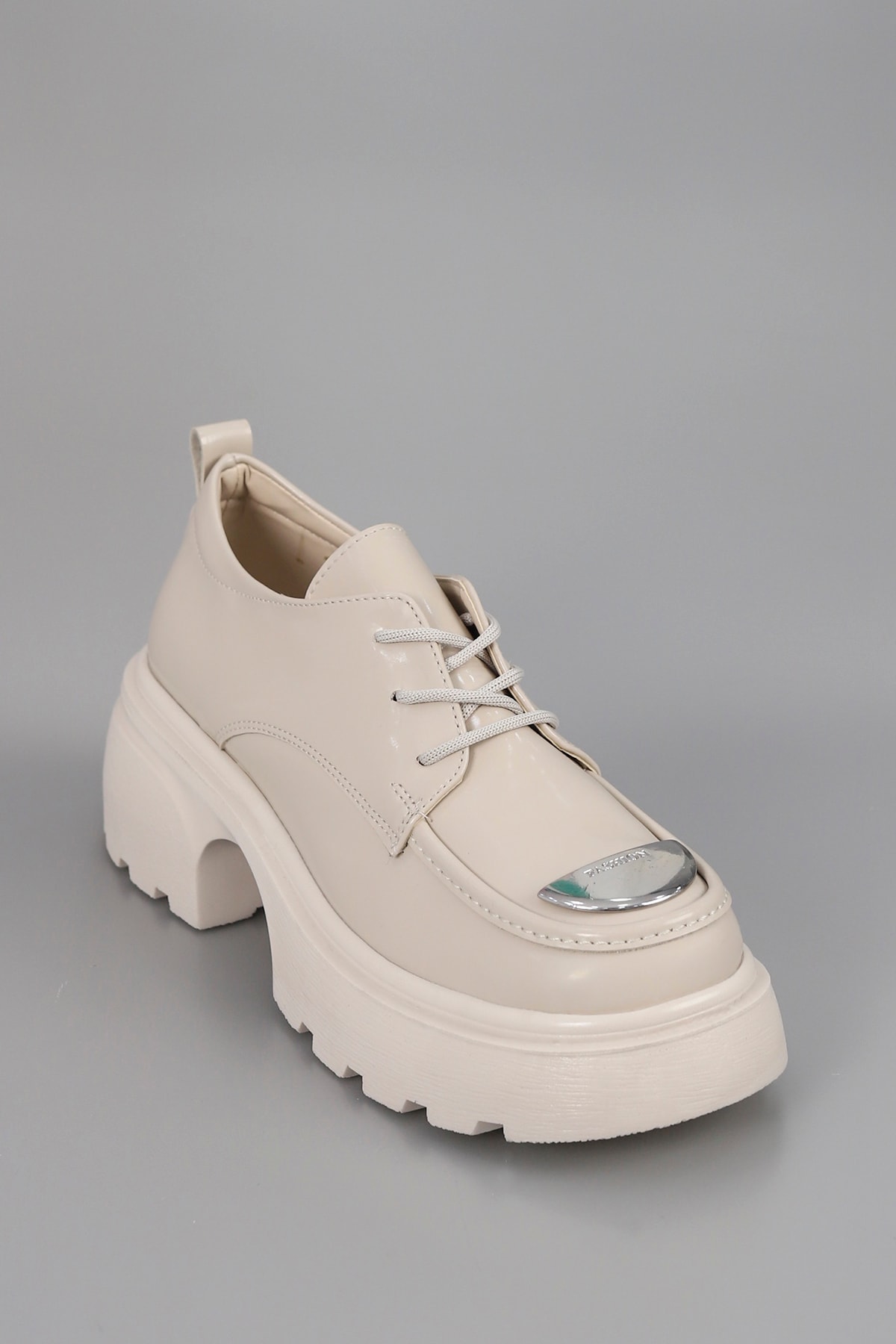 DVMD 2600 Metal Detaylı Yüksek Tabanlı Loafer