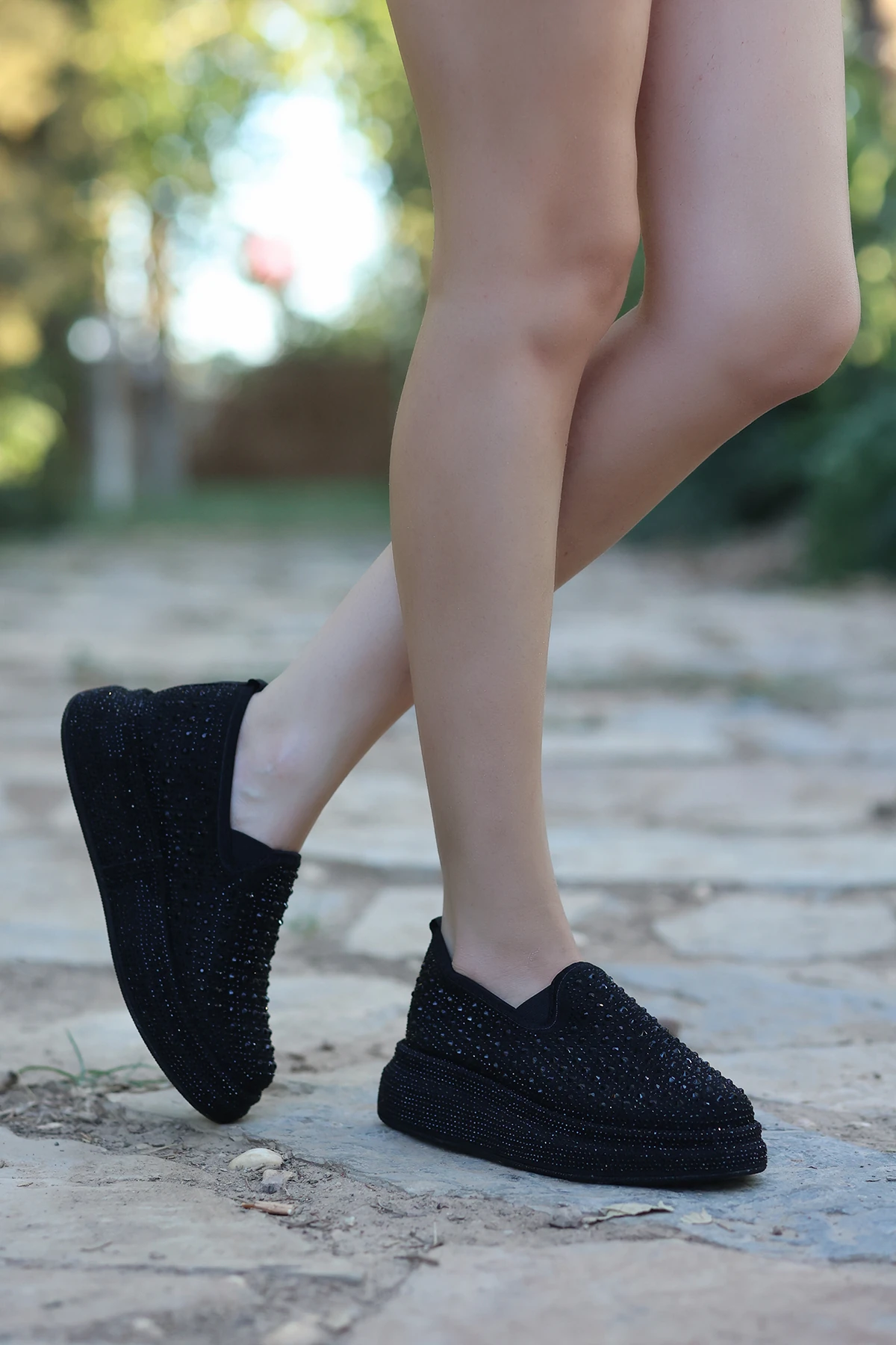 LJN 161 Taşlı Spor Ayakkabı