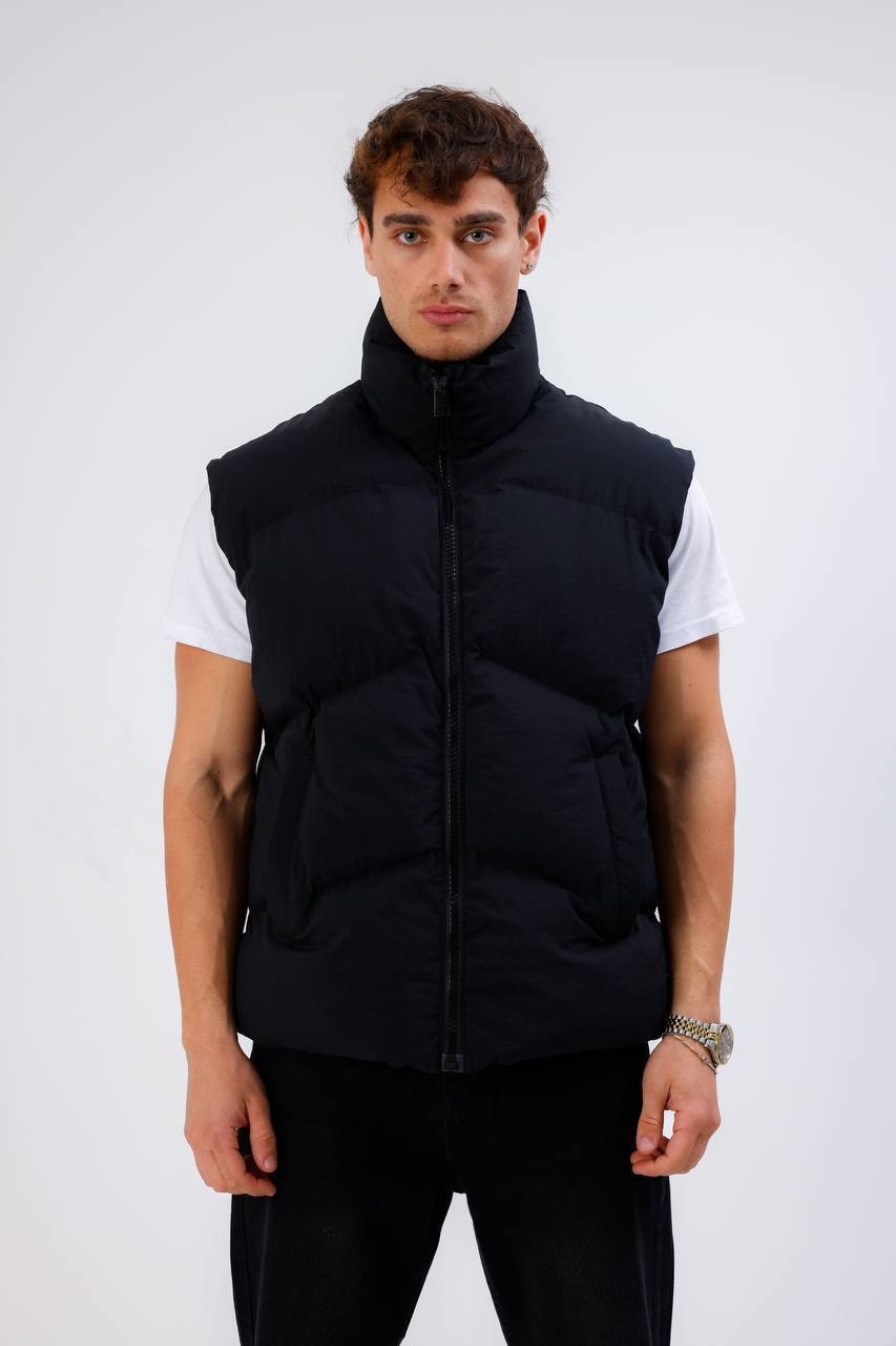 ÜÇGEN DİKİŞ OVERSIZE ŞİŞME YELEK