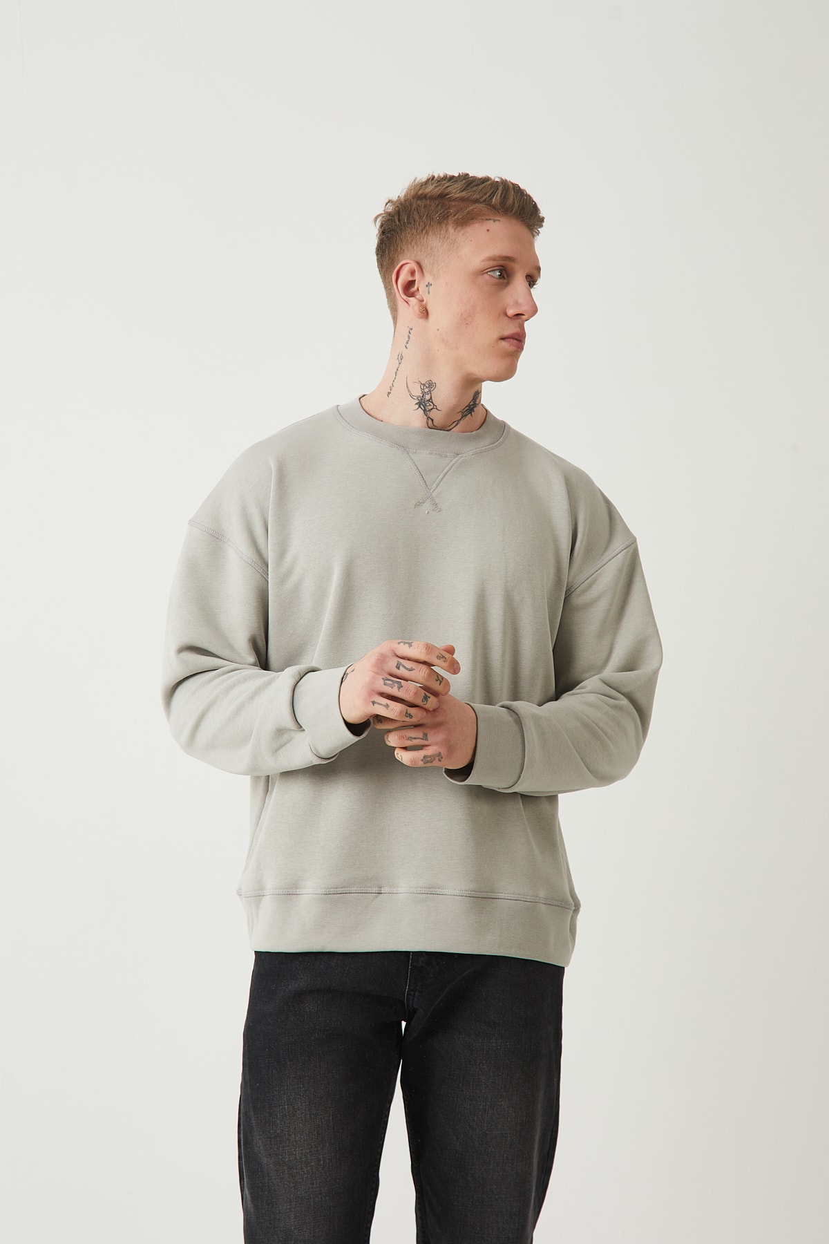 DIAGONEL KARYOKALI SWEATSHIRT - B.GRI