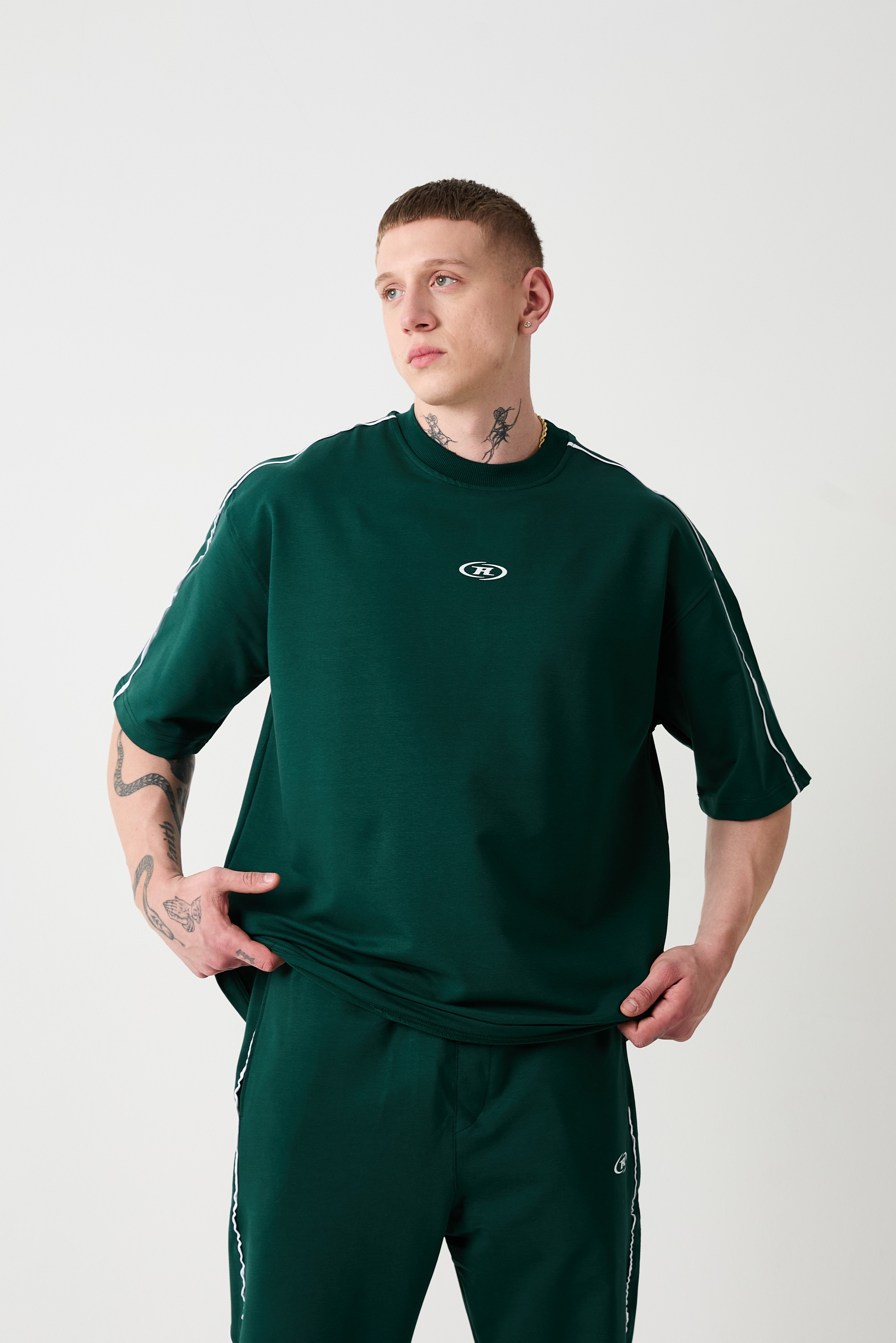 DETAYLI R OVERSIZE T-SHIRT - NEFTI