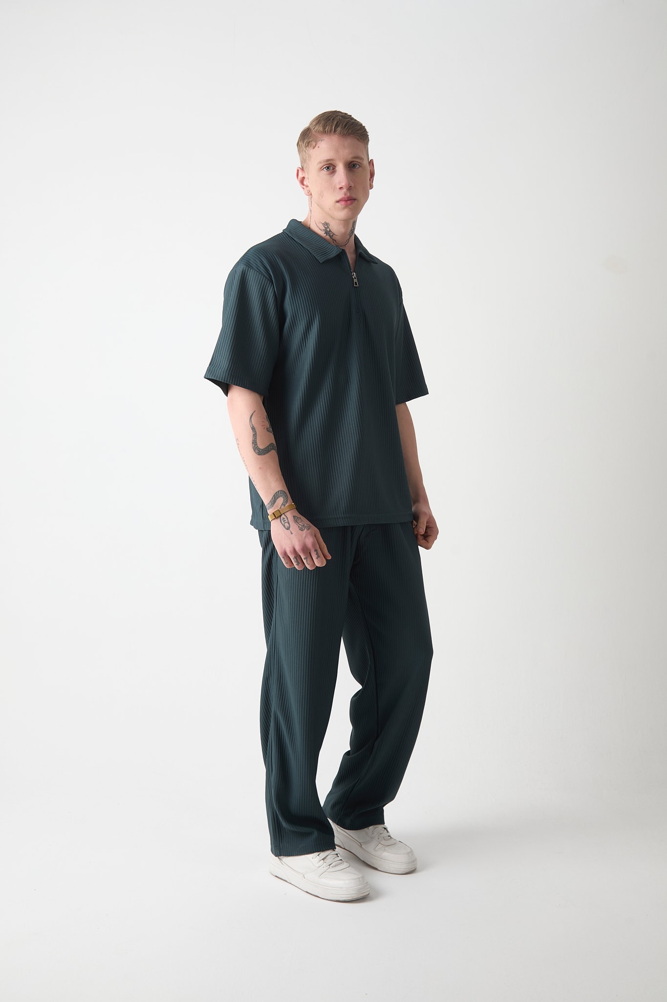 BAGGY OTTOMAN PANTOLON - PETROL