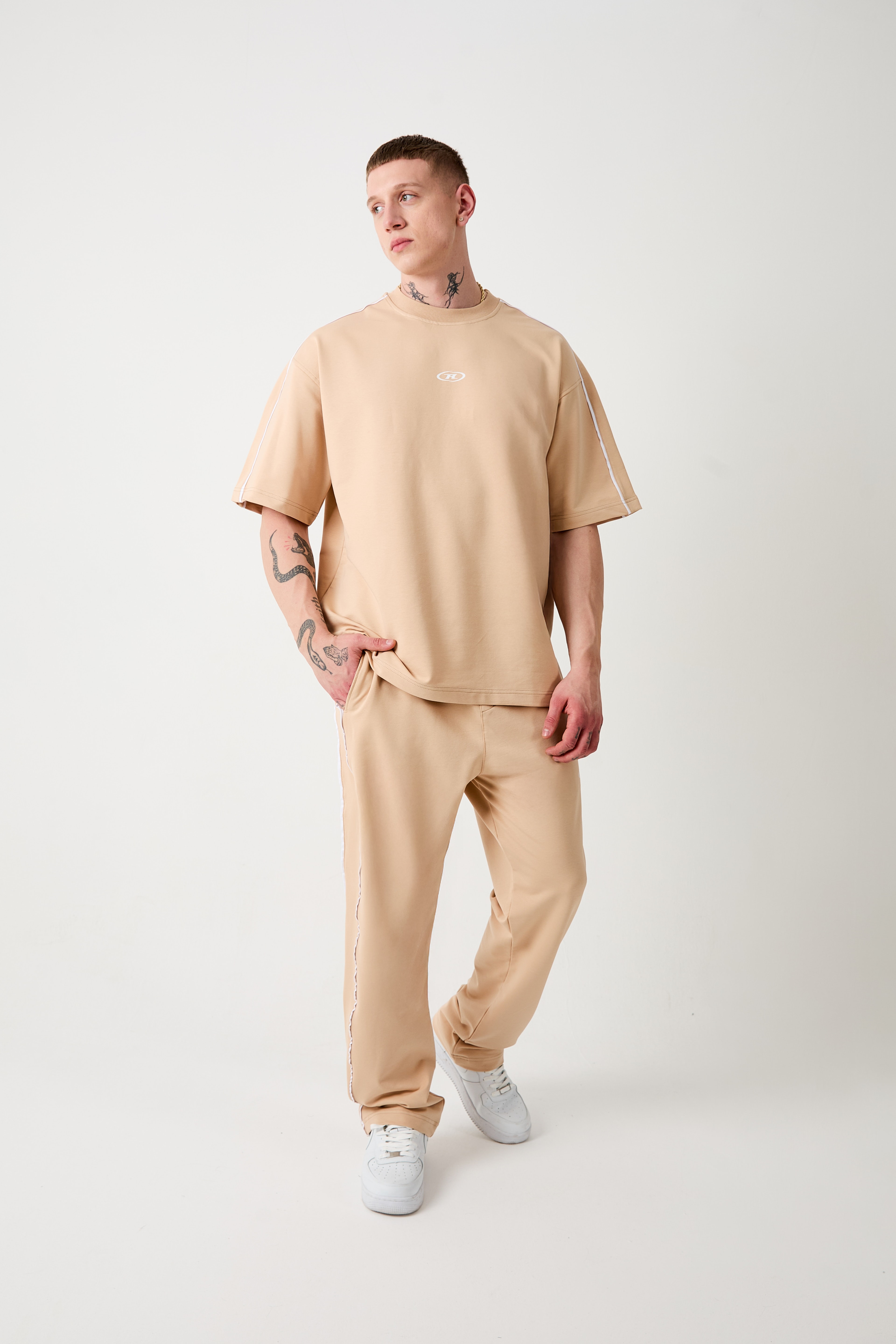 DETAYLI R BAGGY PANTOLON - BEJ