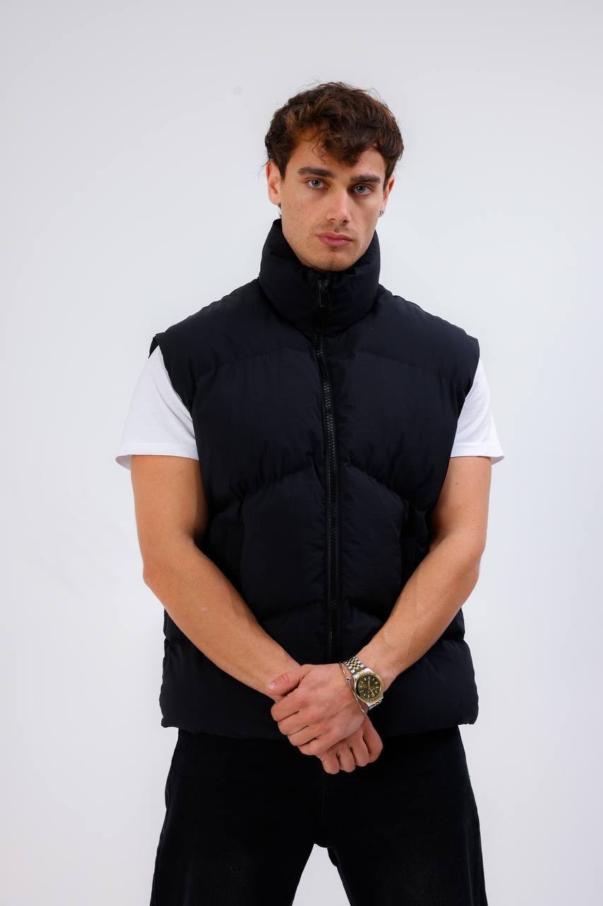 ÜÇGEN DİKİŞ OVERSIZE ŞİŞME YELEK