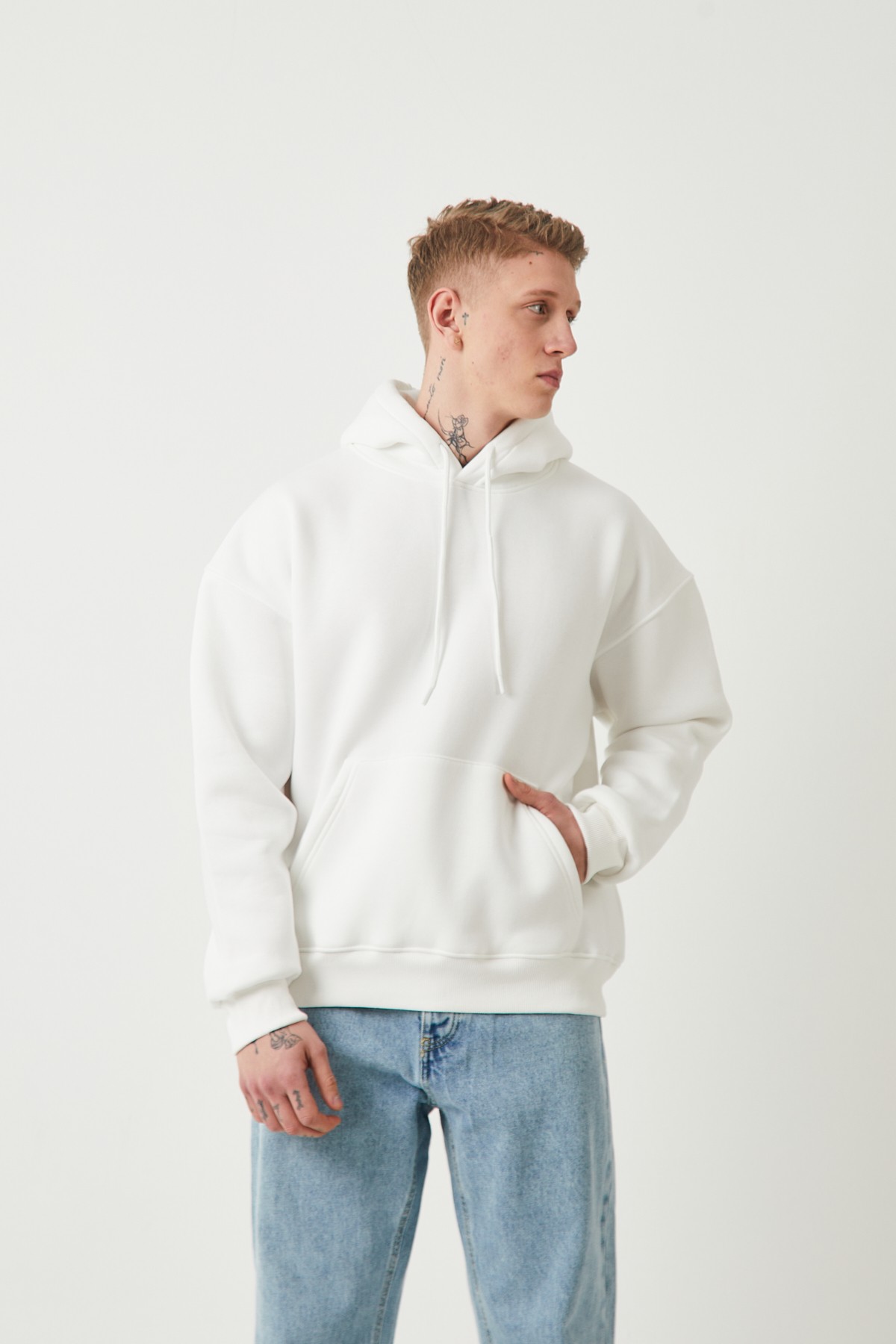 ŞARDONLU OVERSIZE HOODIE