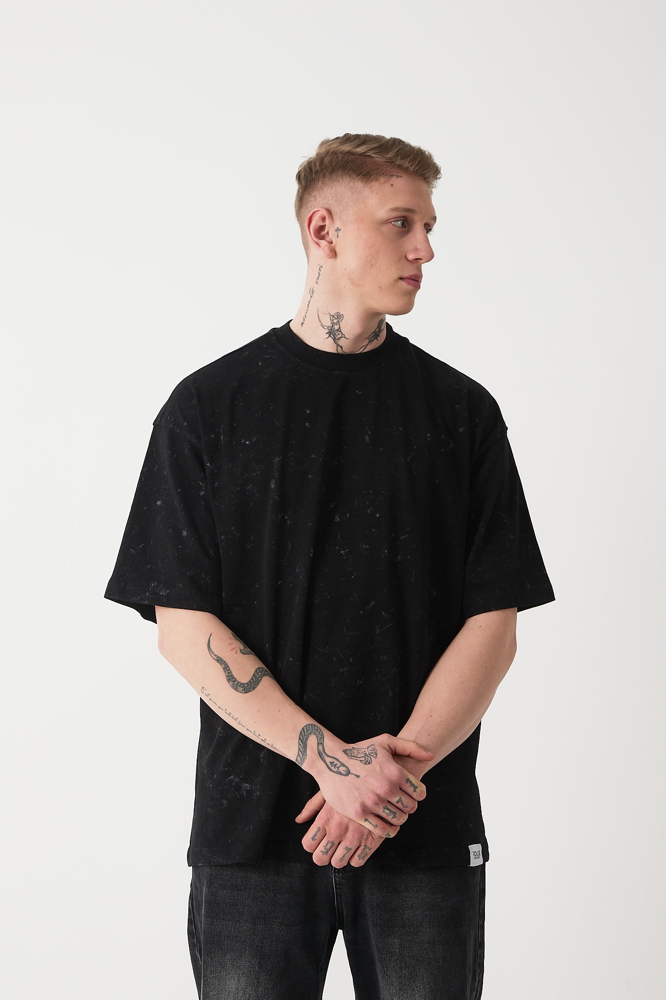 PREMIUM YIKAMALI BASIC T-SHIRT - Black
