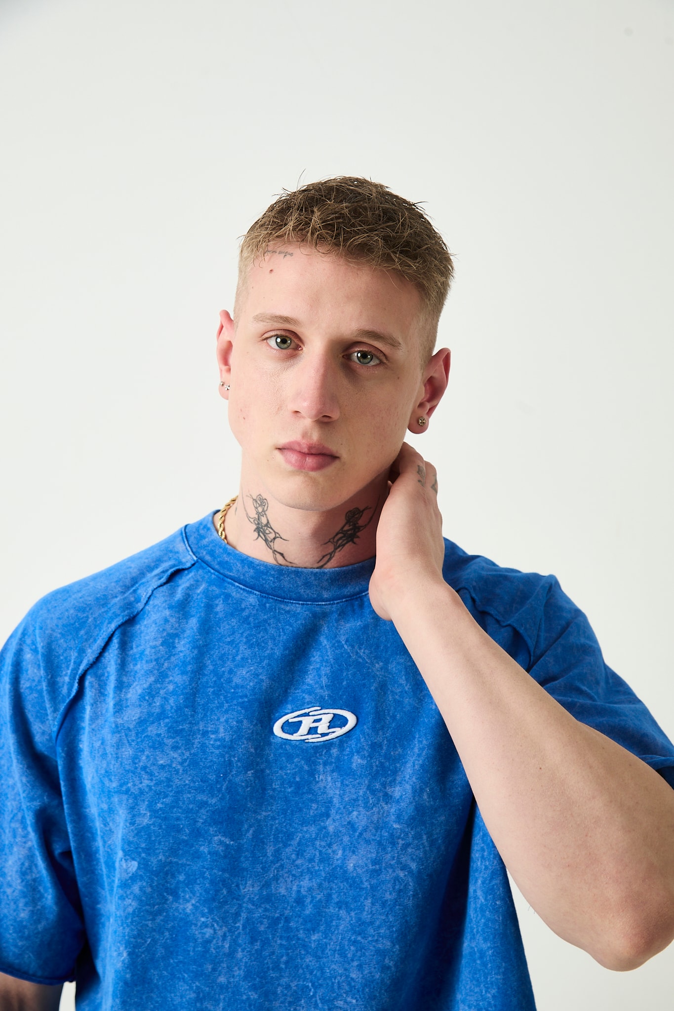 R LOGO YIKAMALI T-SHIRT - Cobalt Blue