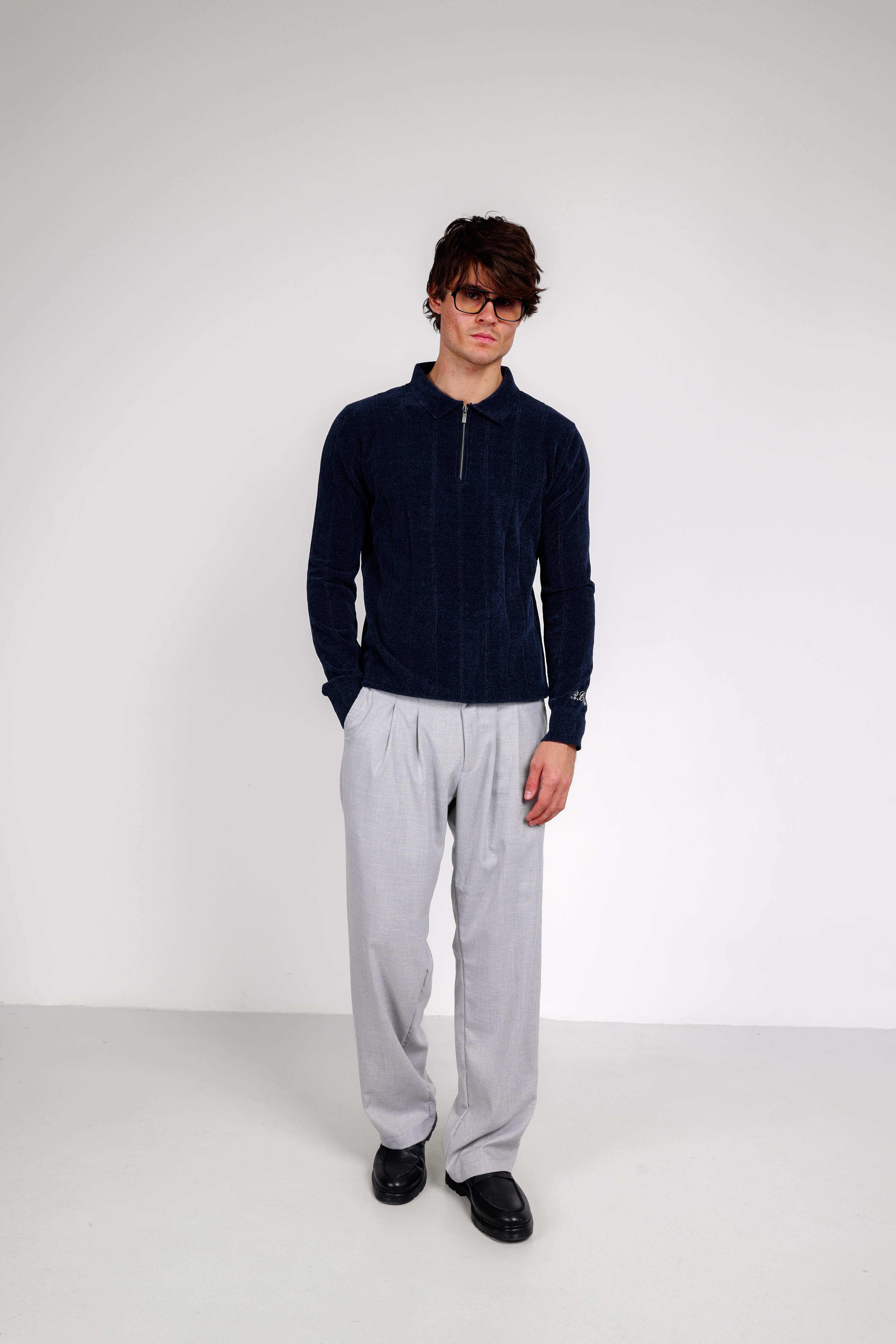 ÇİFT PİLELİ BAGGY PANTOLON - Gray