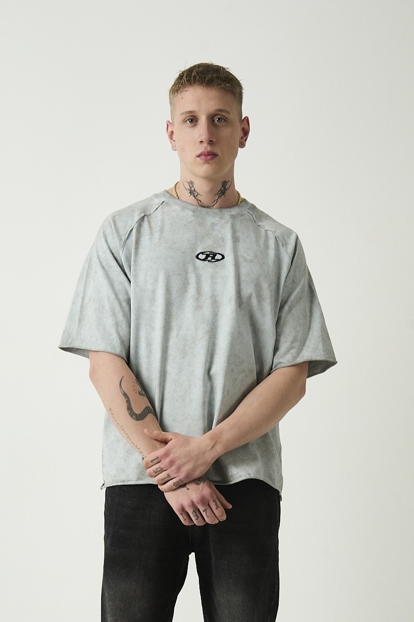 R LOGO YIKAMALI T-SHIRT - Ice Blue