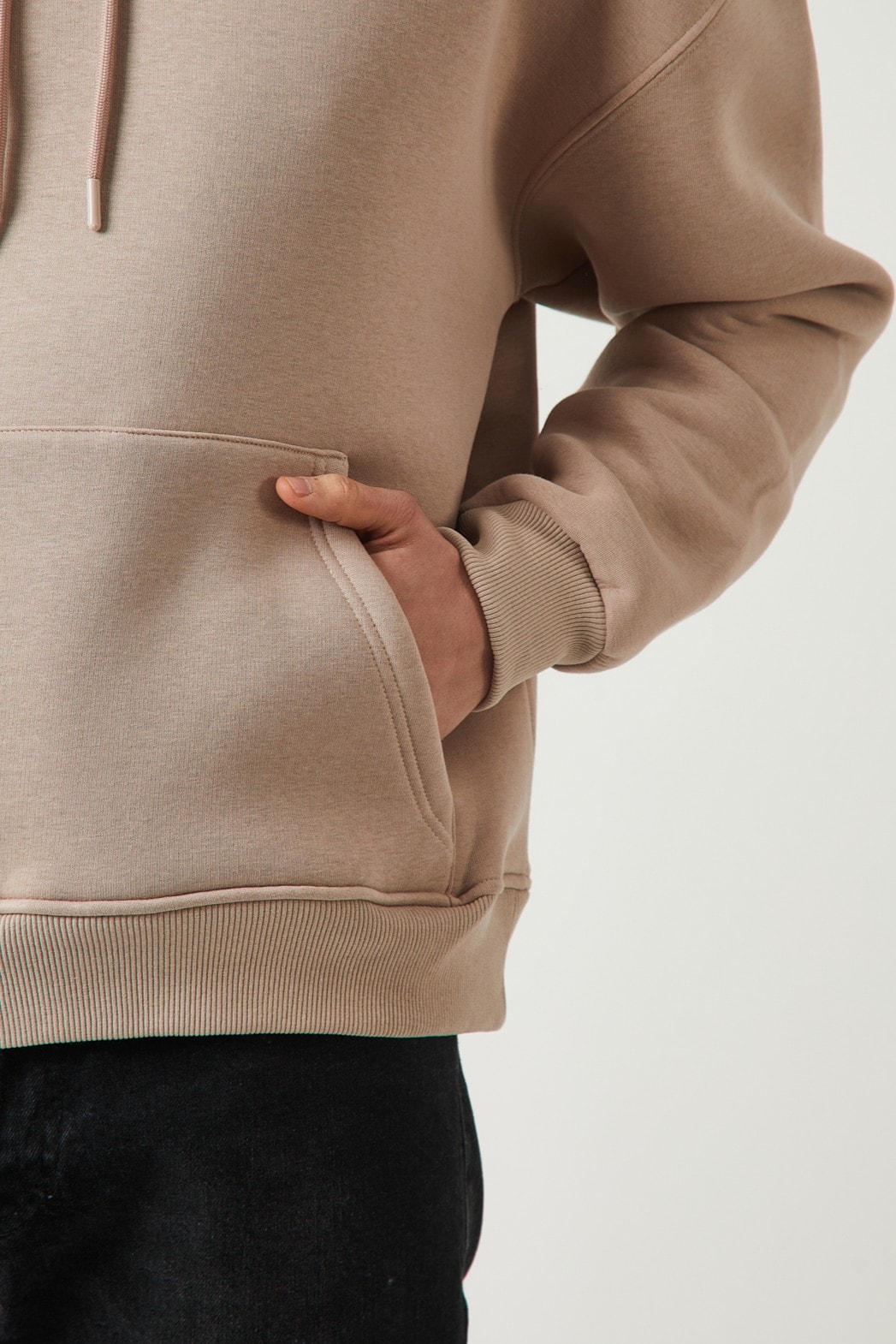 ŞARDONLU OVERSIZE HOODIE - TAS