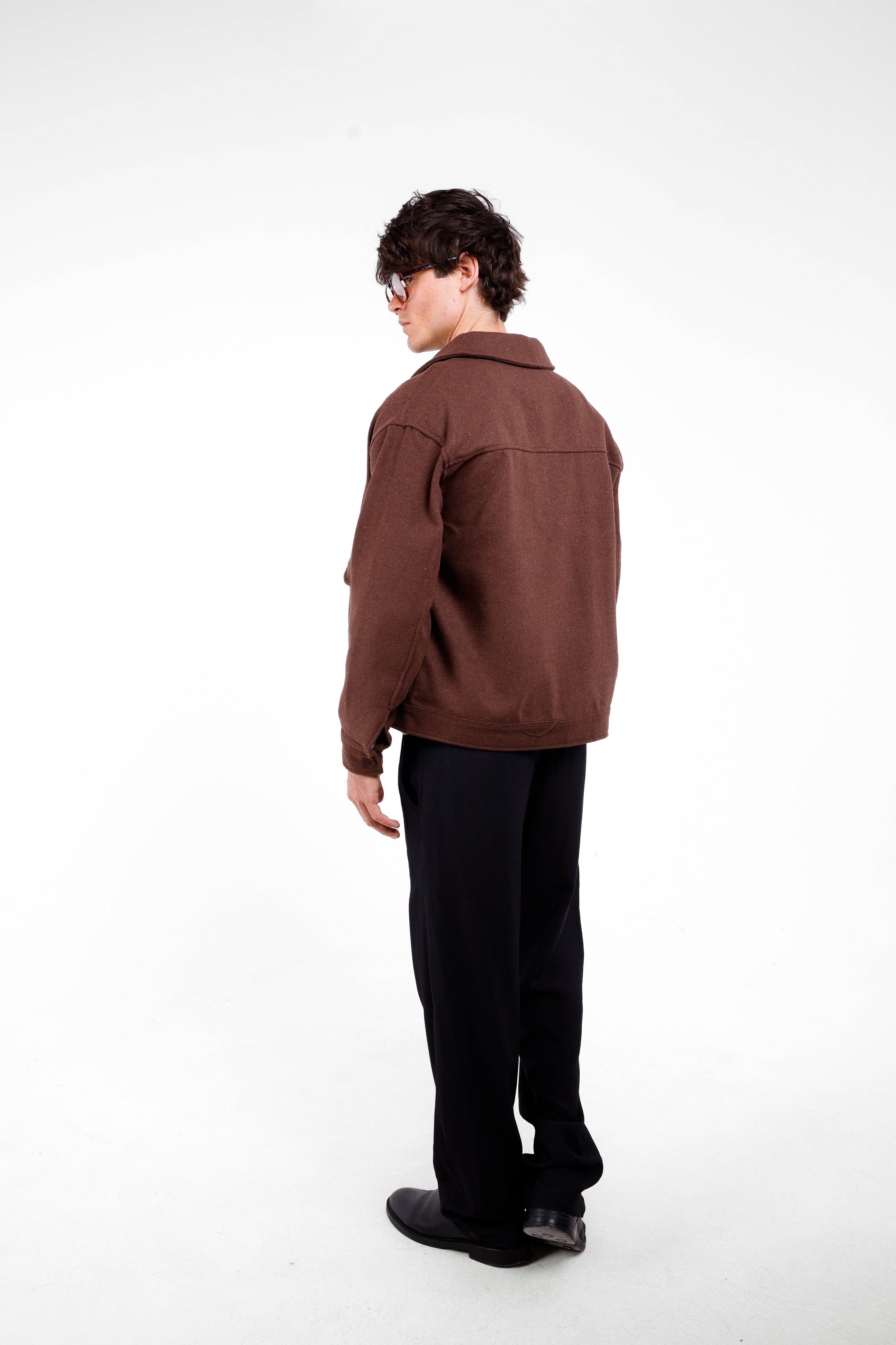 DÜĞMELİ KAŞE CEKET - Brown