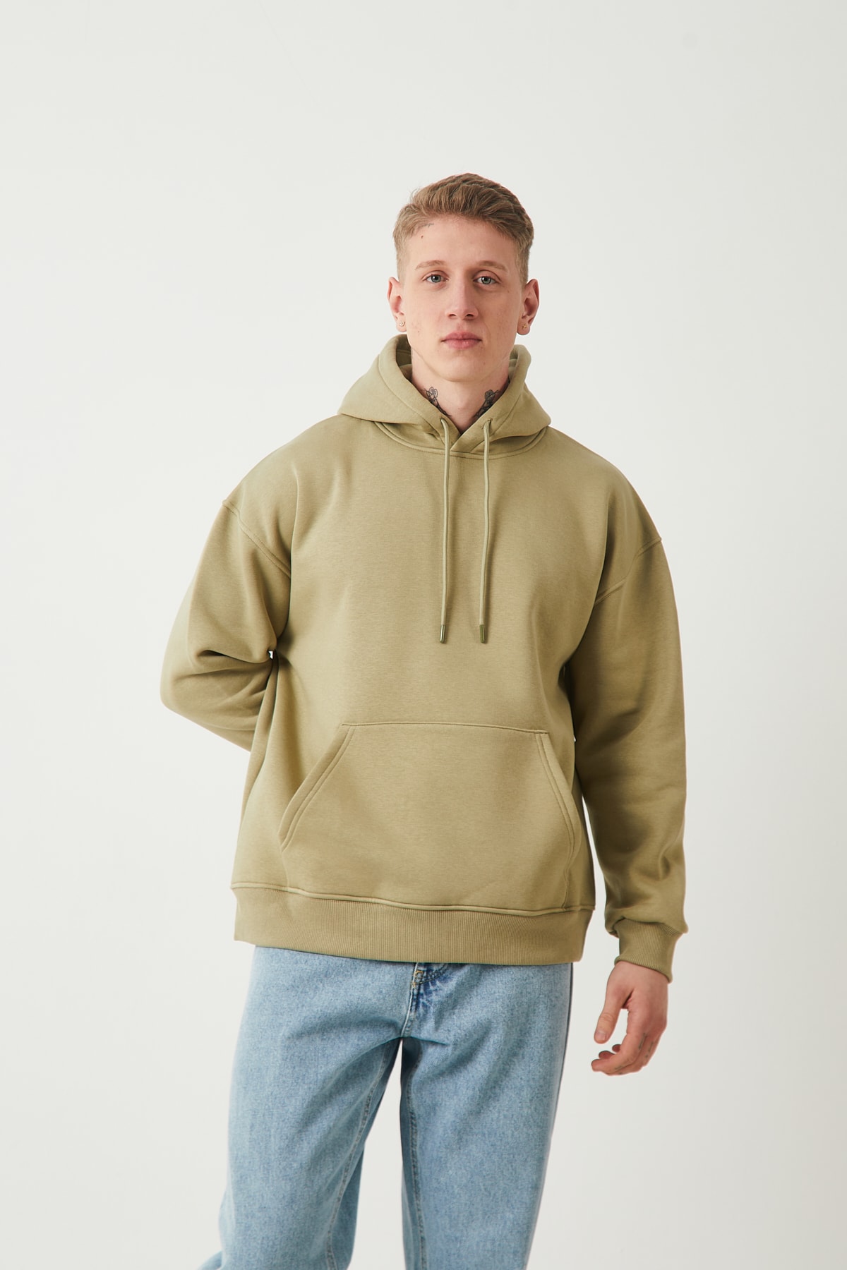 ŞARDONLU OVERSIZE HOODIE - KUF