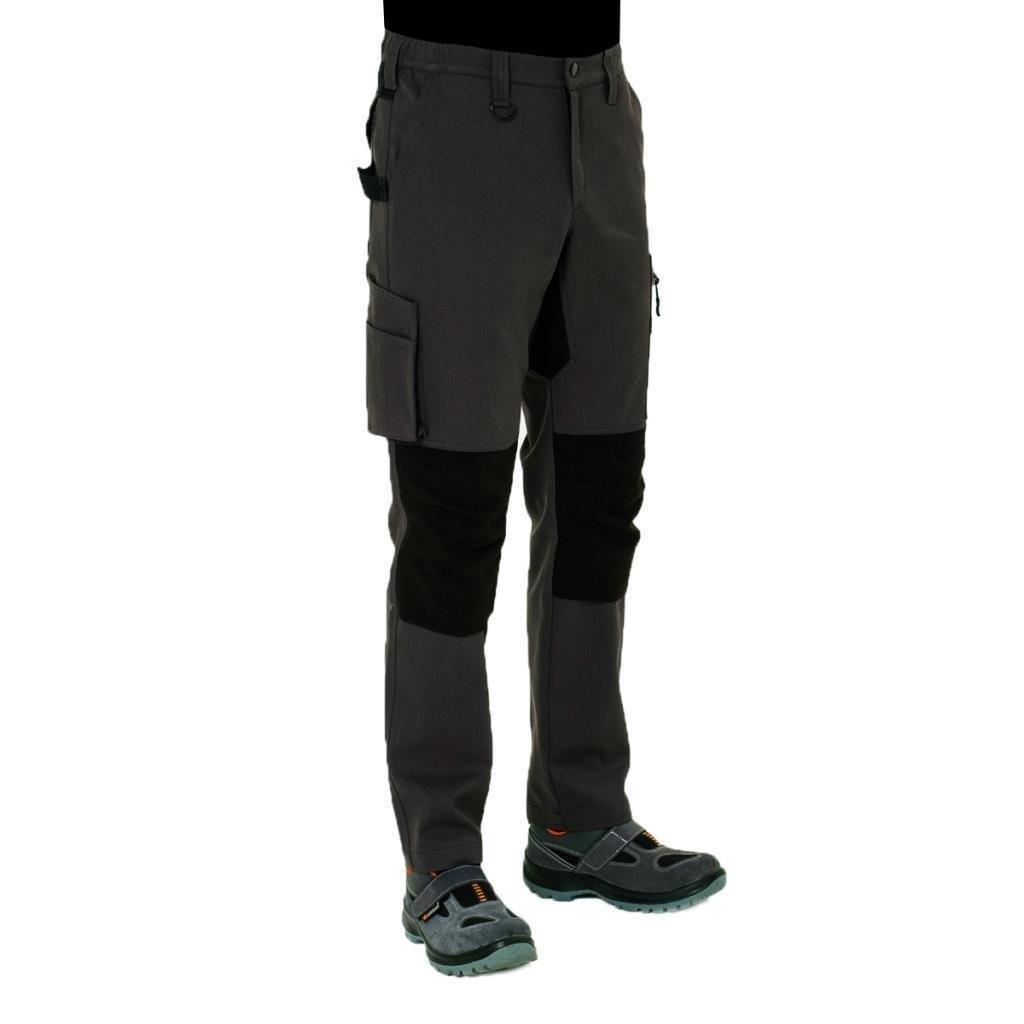 Teknik İş Pantolonu, Gri-Siyah 16x12 Gabardin