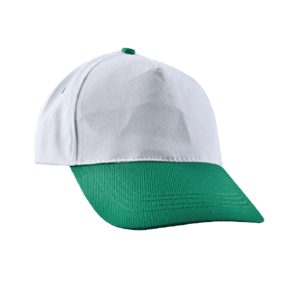 Beyaz Siperi Yeşili Promosyon Şapka