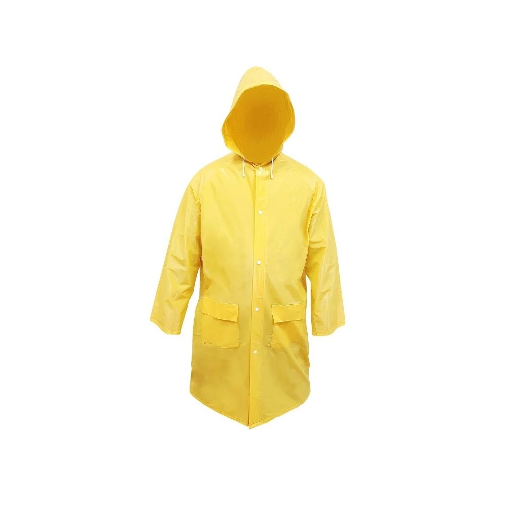 Sarı Yağmurluk Pardösü (%100 PVC) XXL