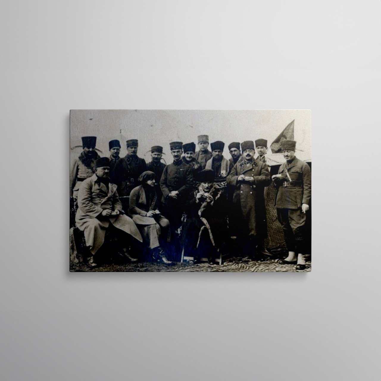 Milli Mücadelenin Kahramanları ve Atatürk Kanvas Tablo