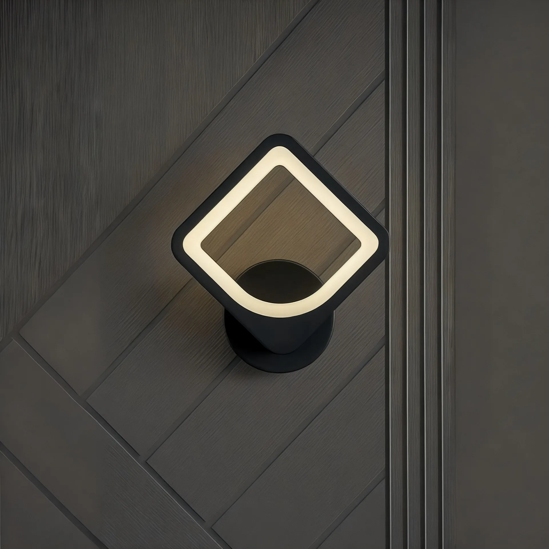 Karo İç Mekan LED Aplik - Siyah