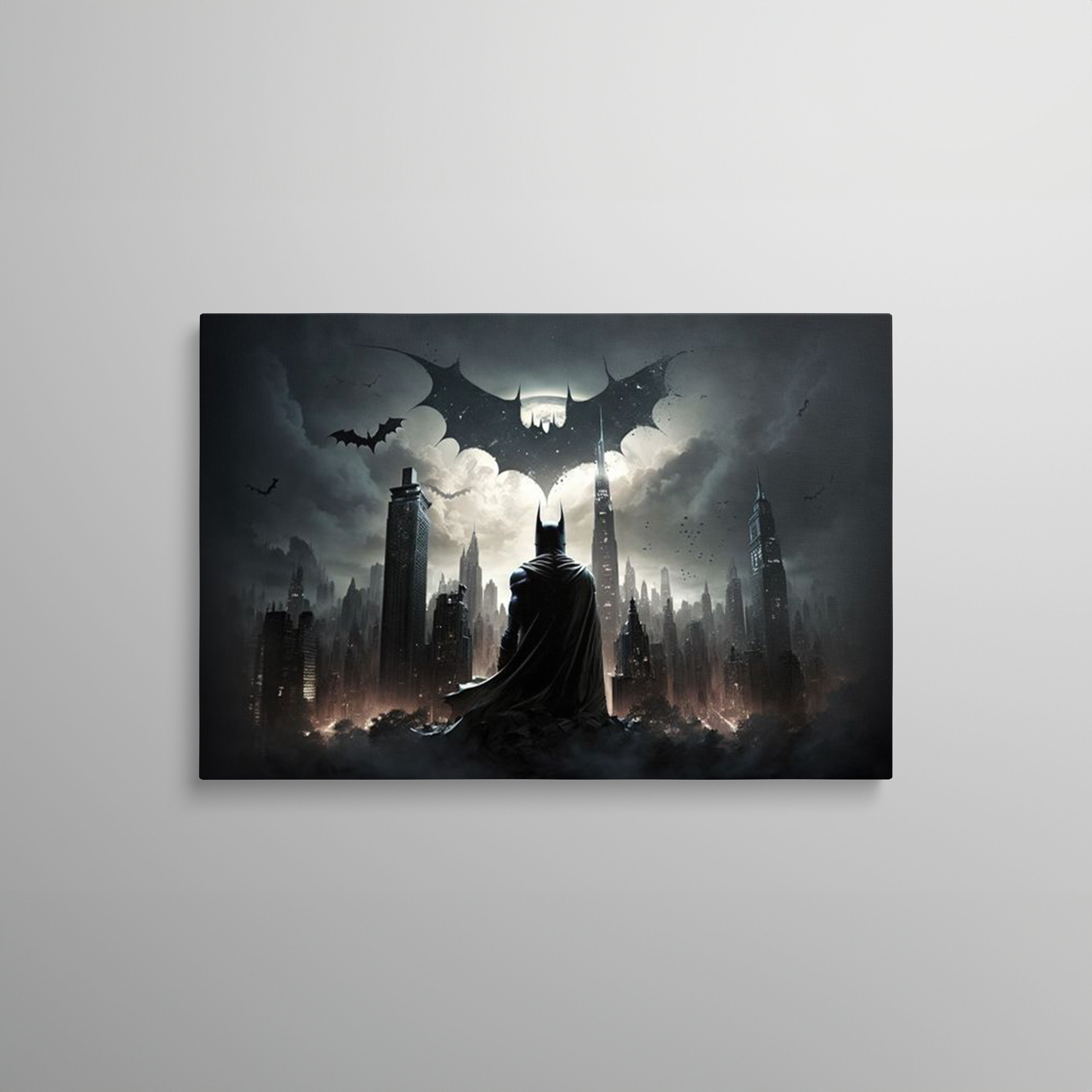 Karanlık Şehrin Koruyucusu Batman Kanvas Tablo