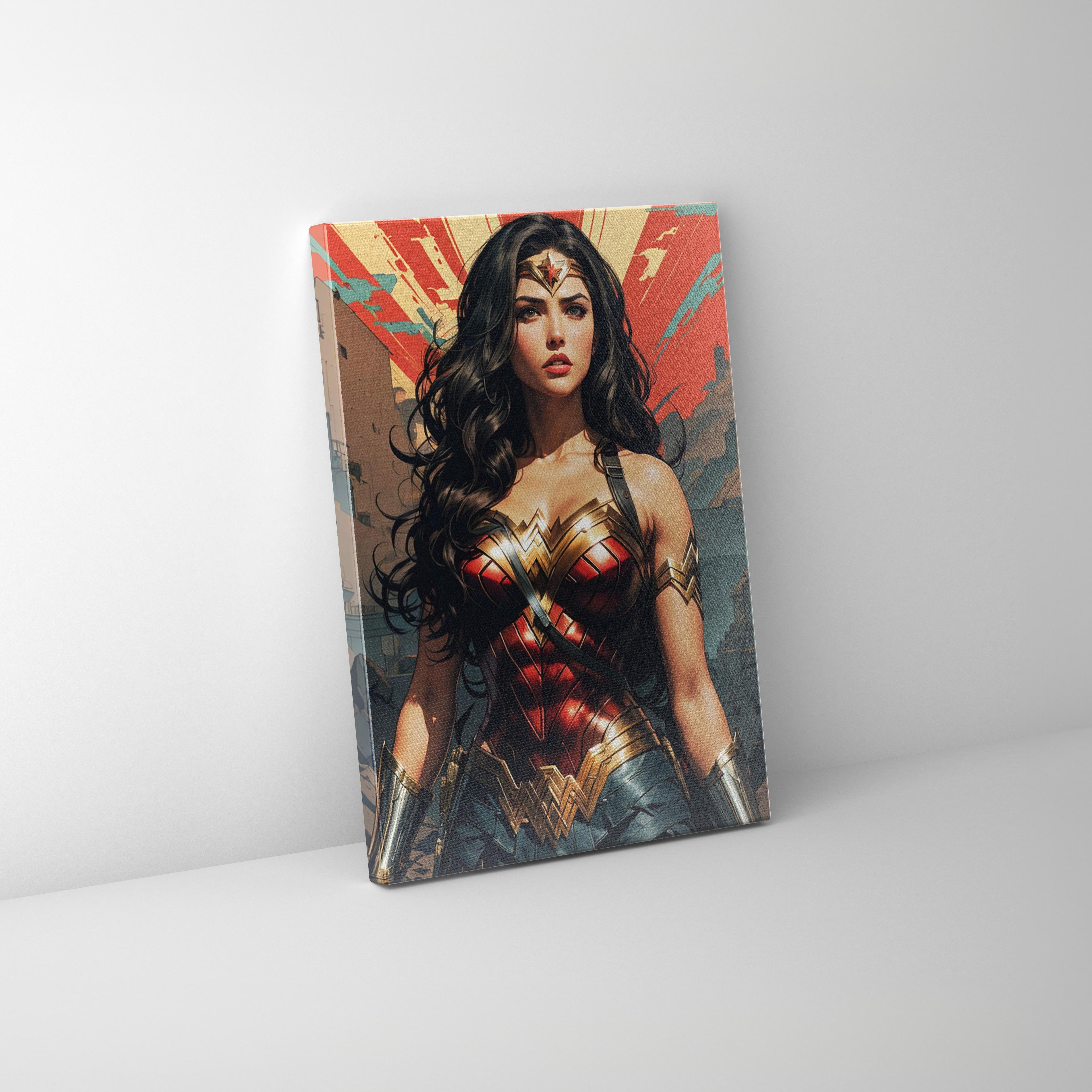 Wonder Woman İllüstrasyon Kanvas Tablo