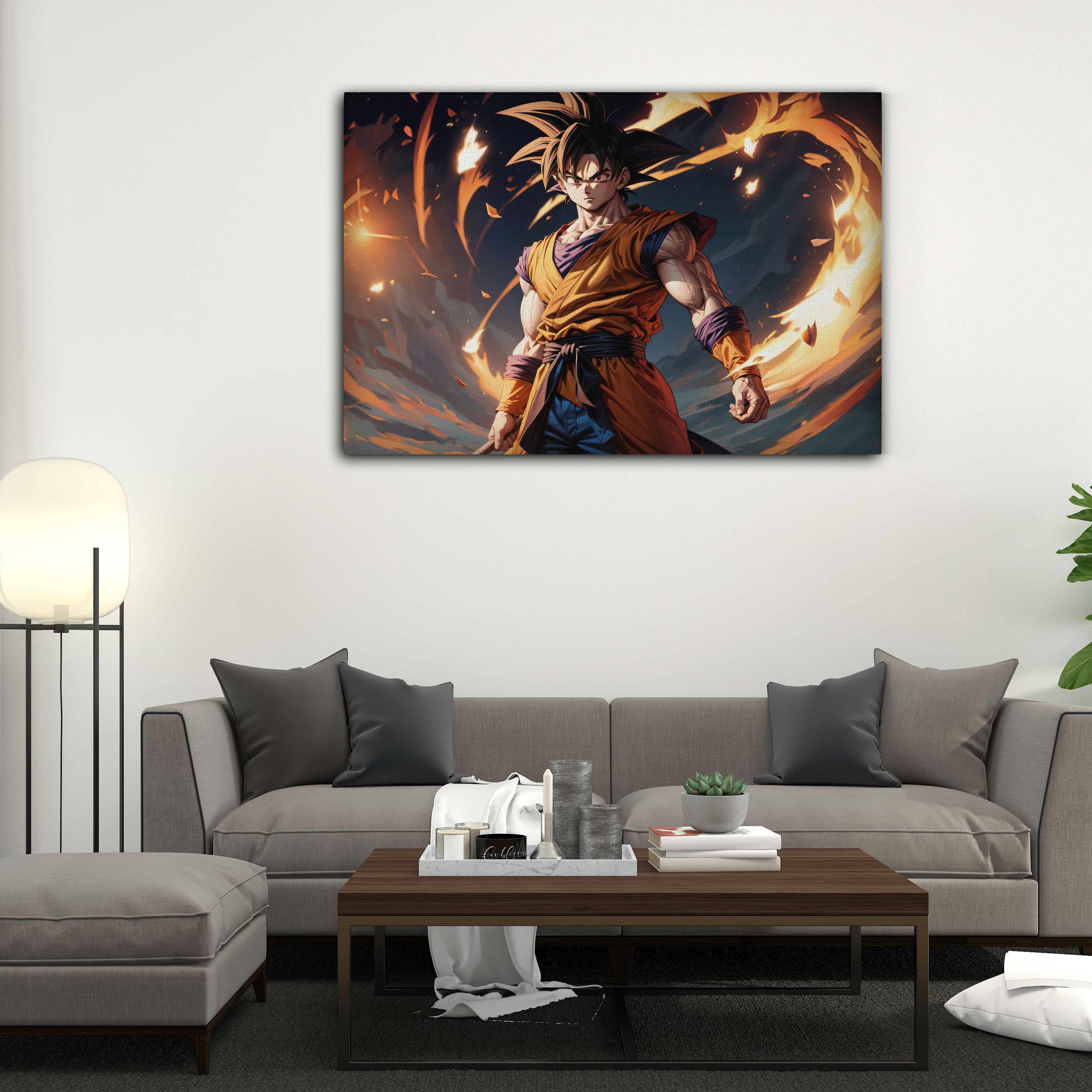 Super Saiyan Goku Dragon Ball Z Kanvas Tablo