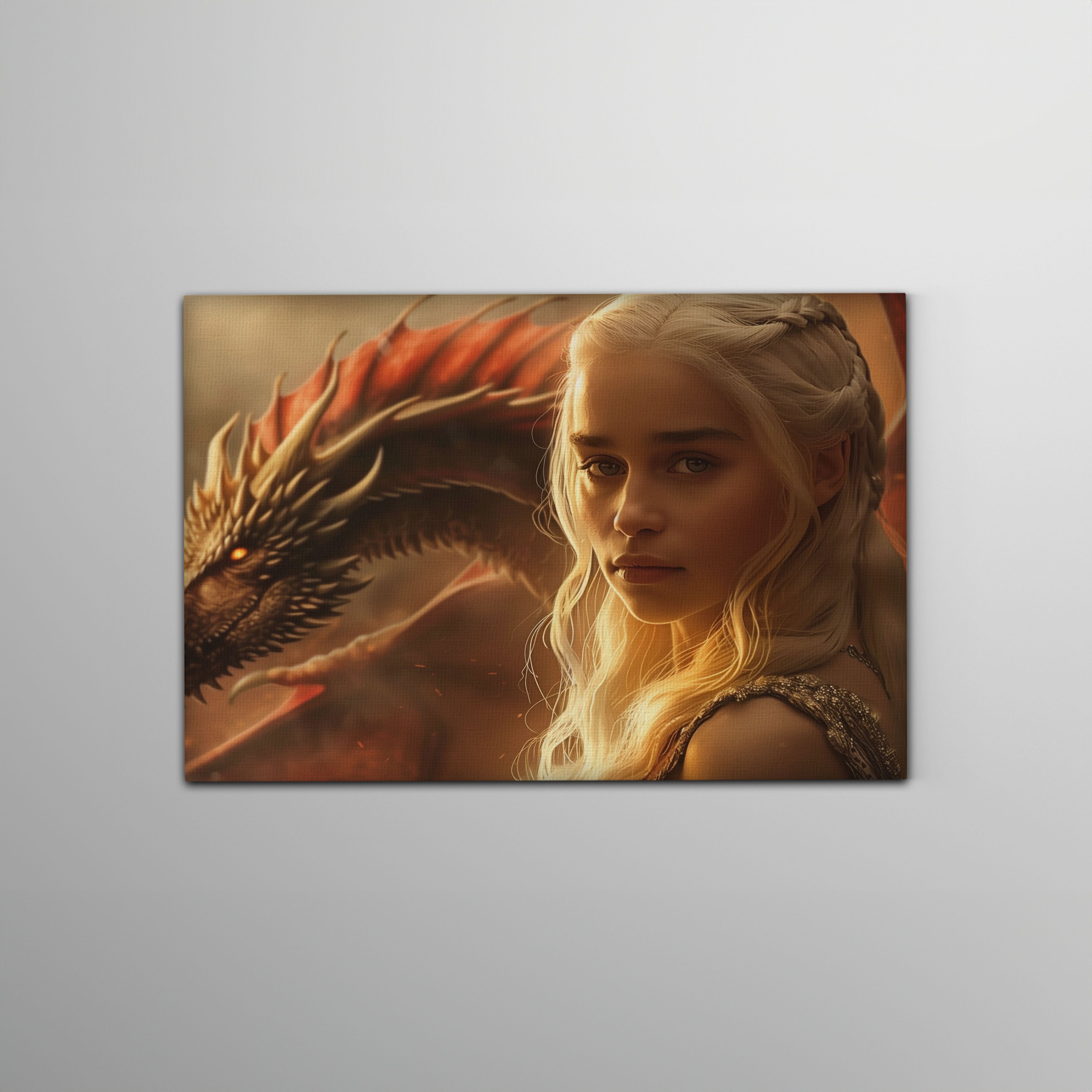 Game Of Thrones Daenerys Targaryen Ejderha Kanvas Tablo