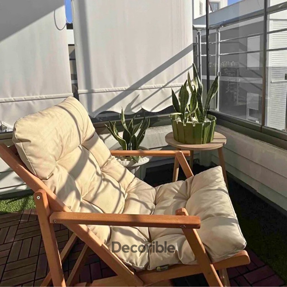 Layvia Tekli Kollu Şezlong Sandalye Ahşap