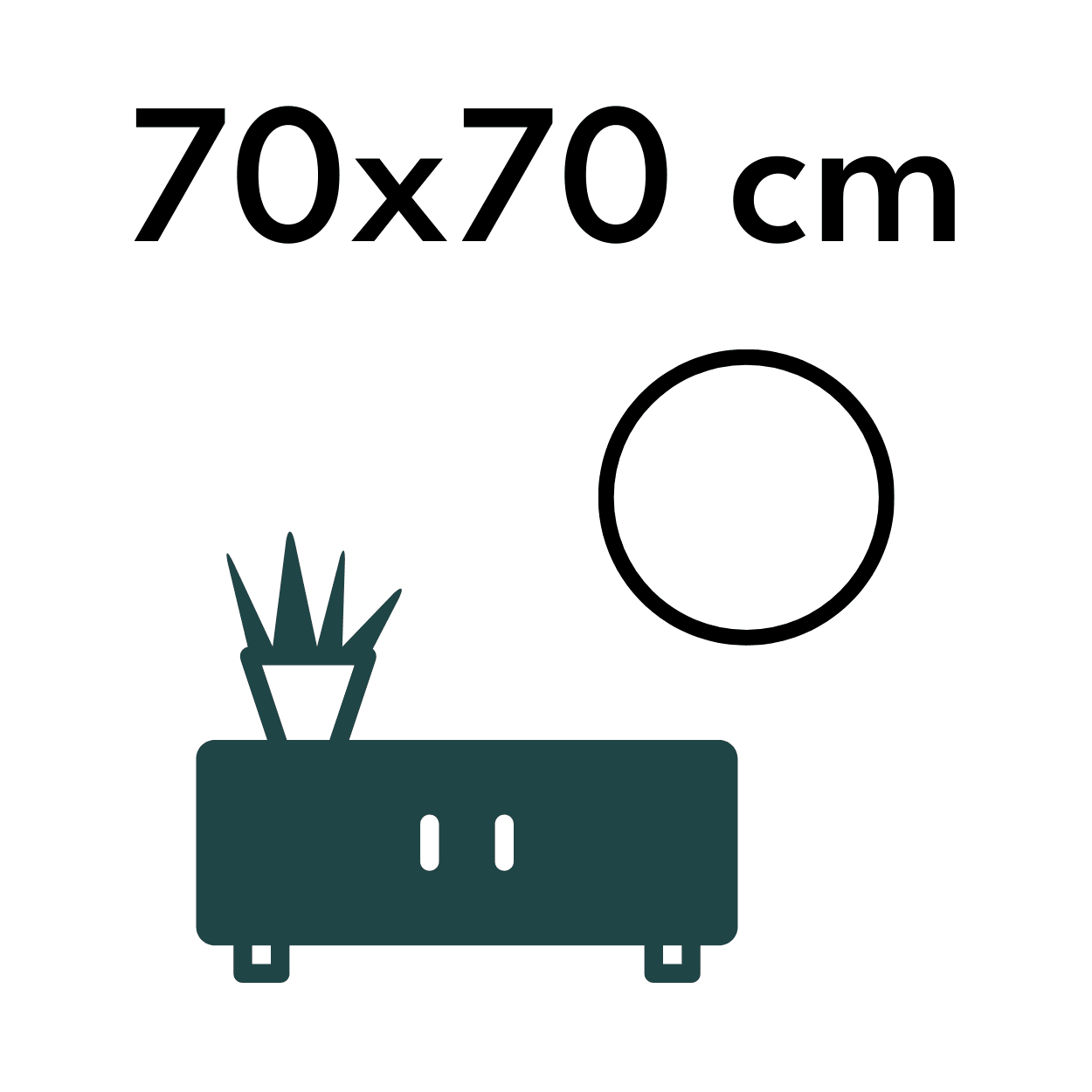 70x70 cm