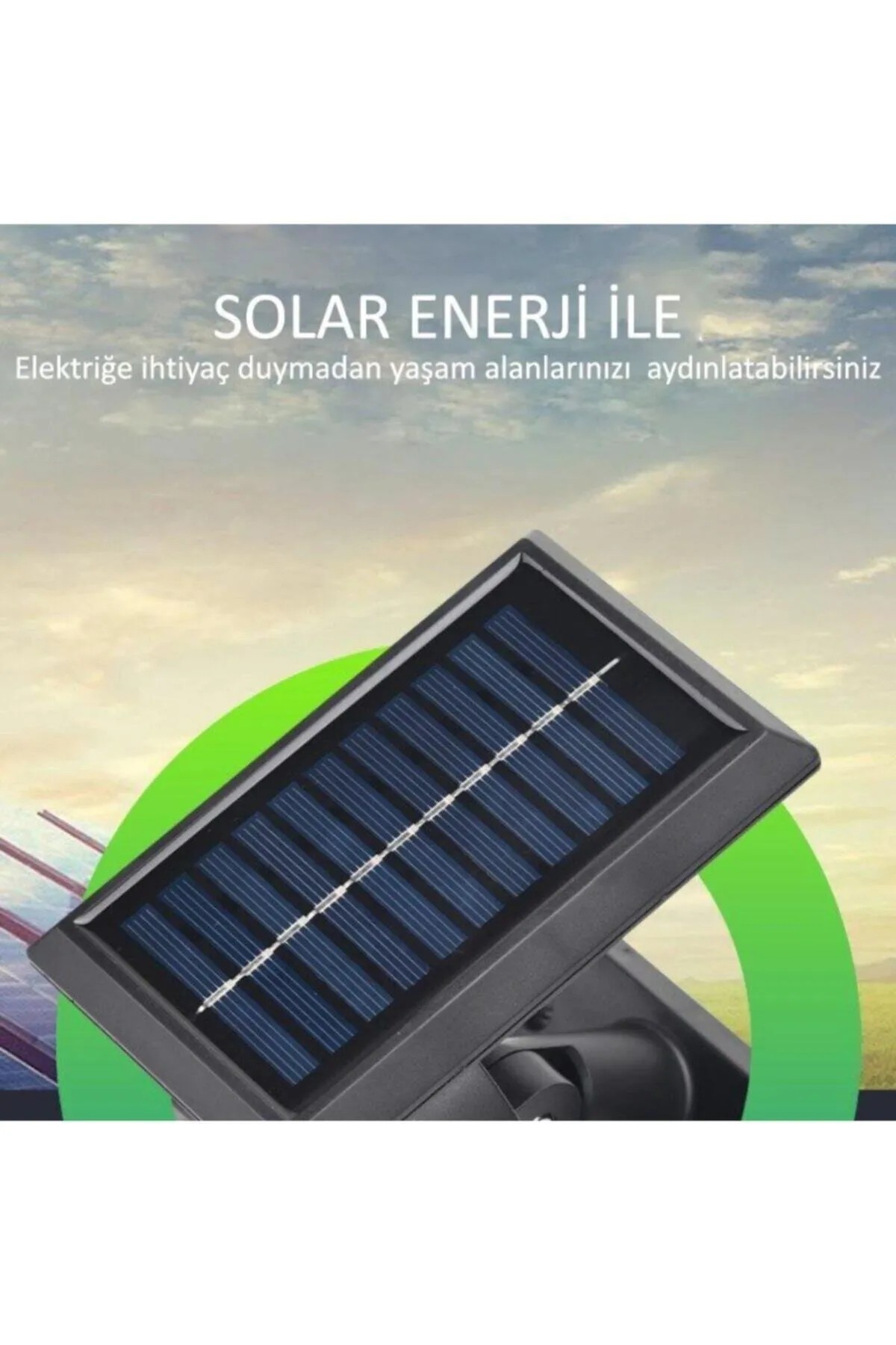 Solar Güneş Enerjili Bahçe Duvar Çim Yürüyüş Yolu Aydınlatması Hareket Sensörlü 26 Led