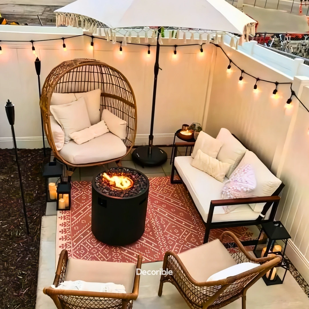 Rustika Kırılmaz Ampul Dış Mekan Bahçe Aydınlatması Su Geçirmez 10 Metre 10 Duylu