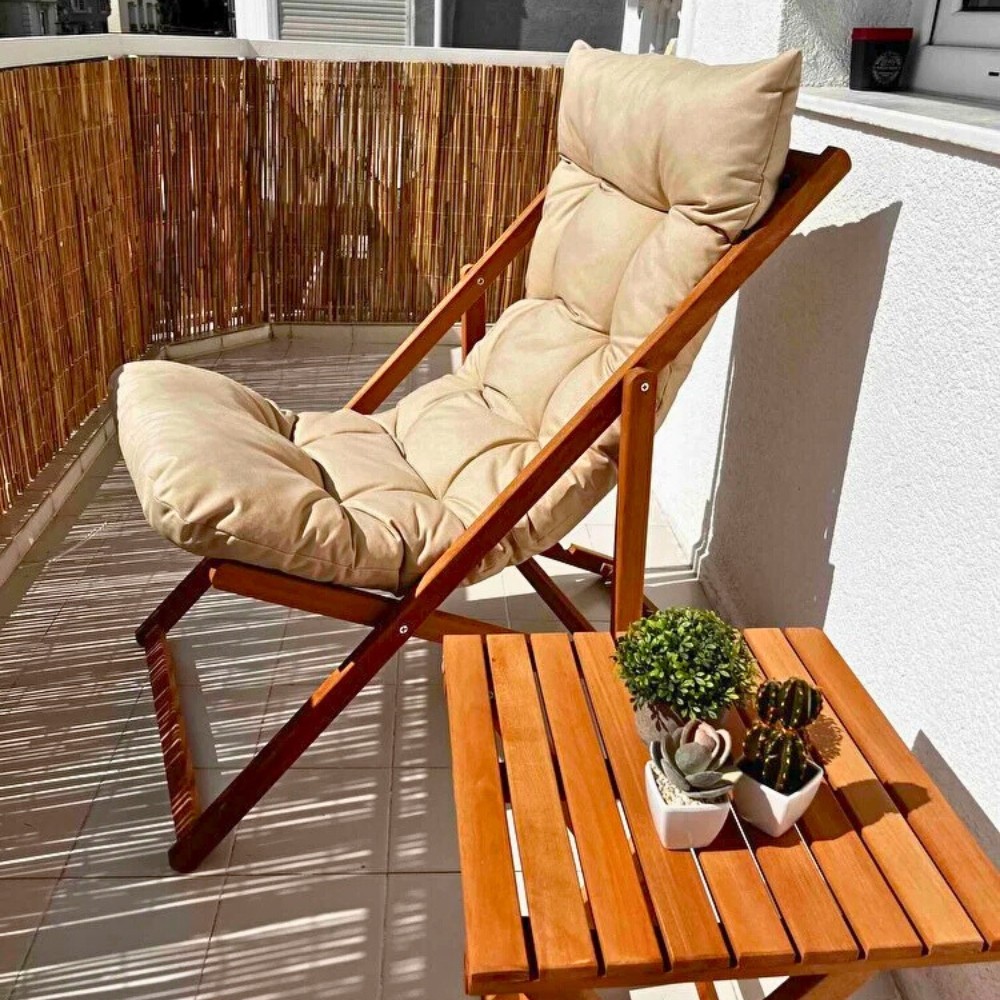 Tranqil Tekli Şezlong Sandalye Ahşap