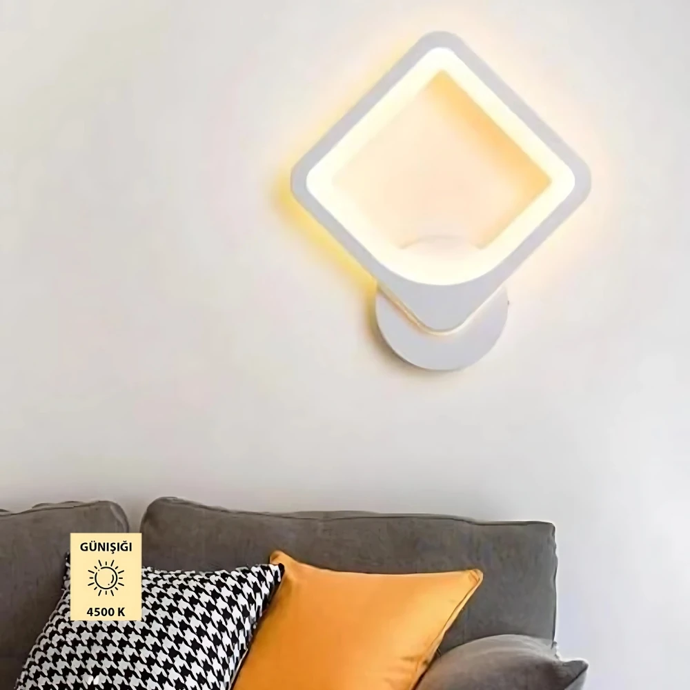 Karo İç Mekan LED Aplik - Beyaz