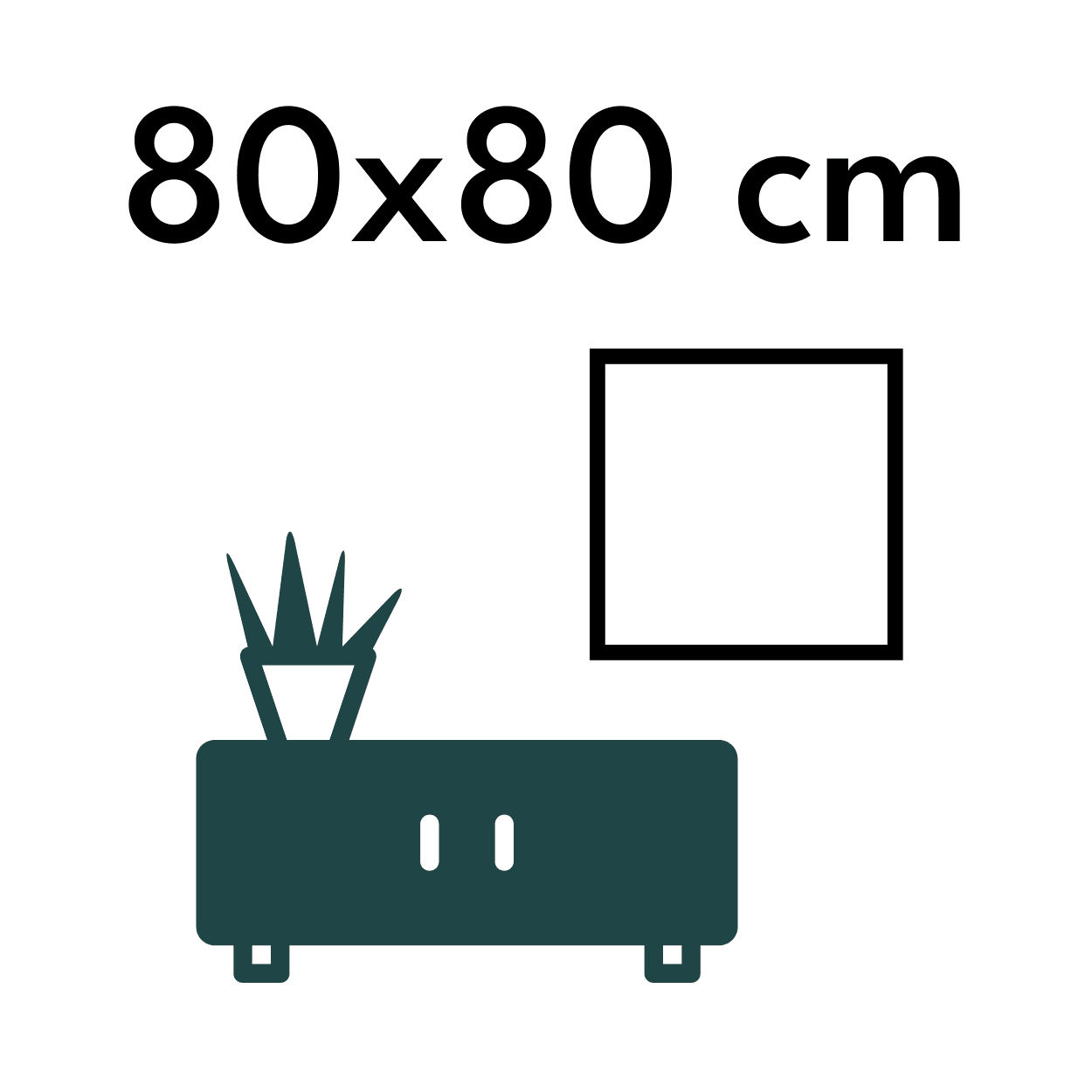 80x80 cm