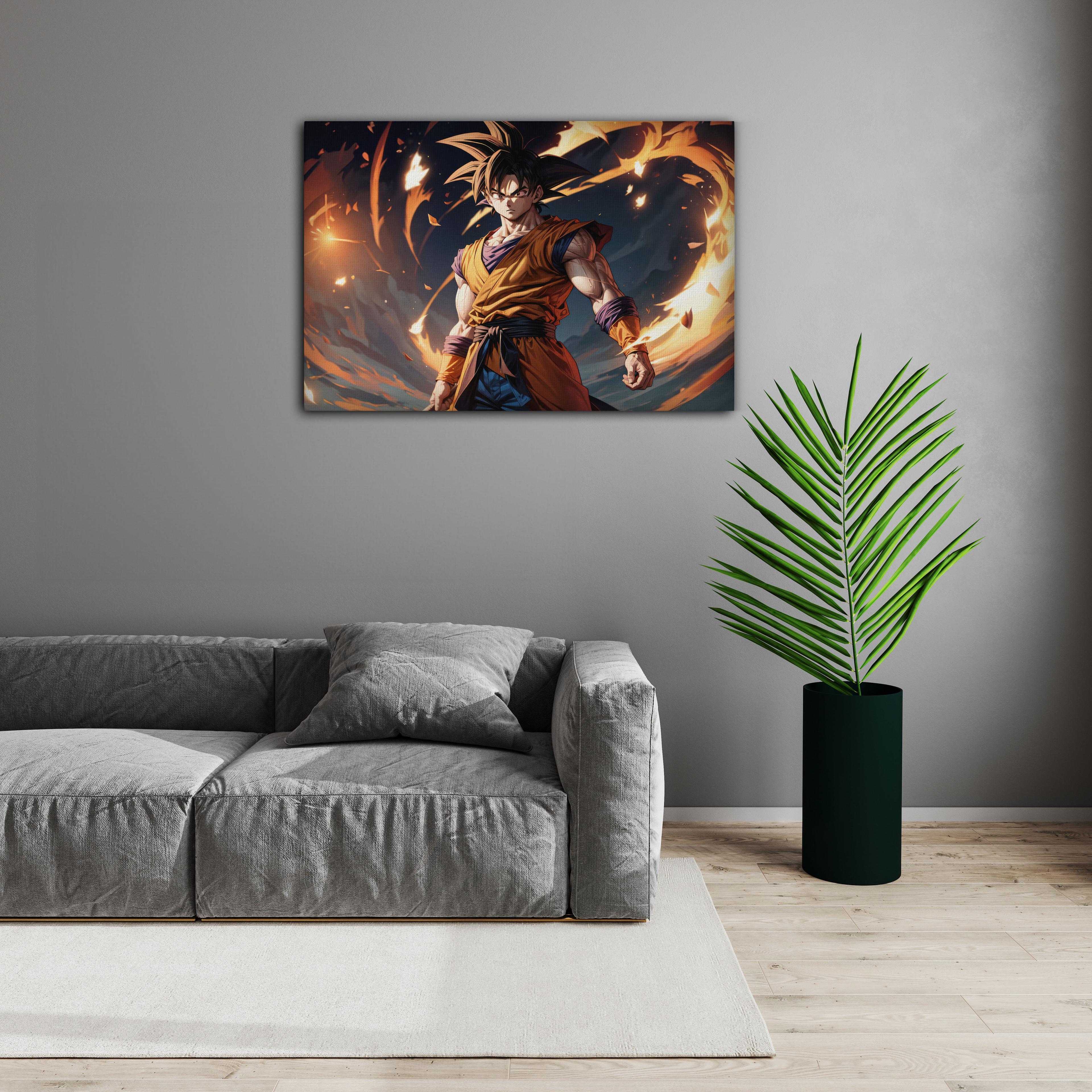 Super Saiyan Goku Dragon Ball Z Kanvas Tablo