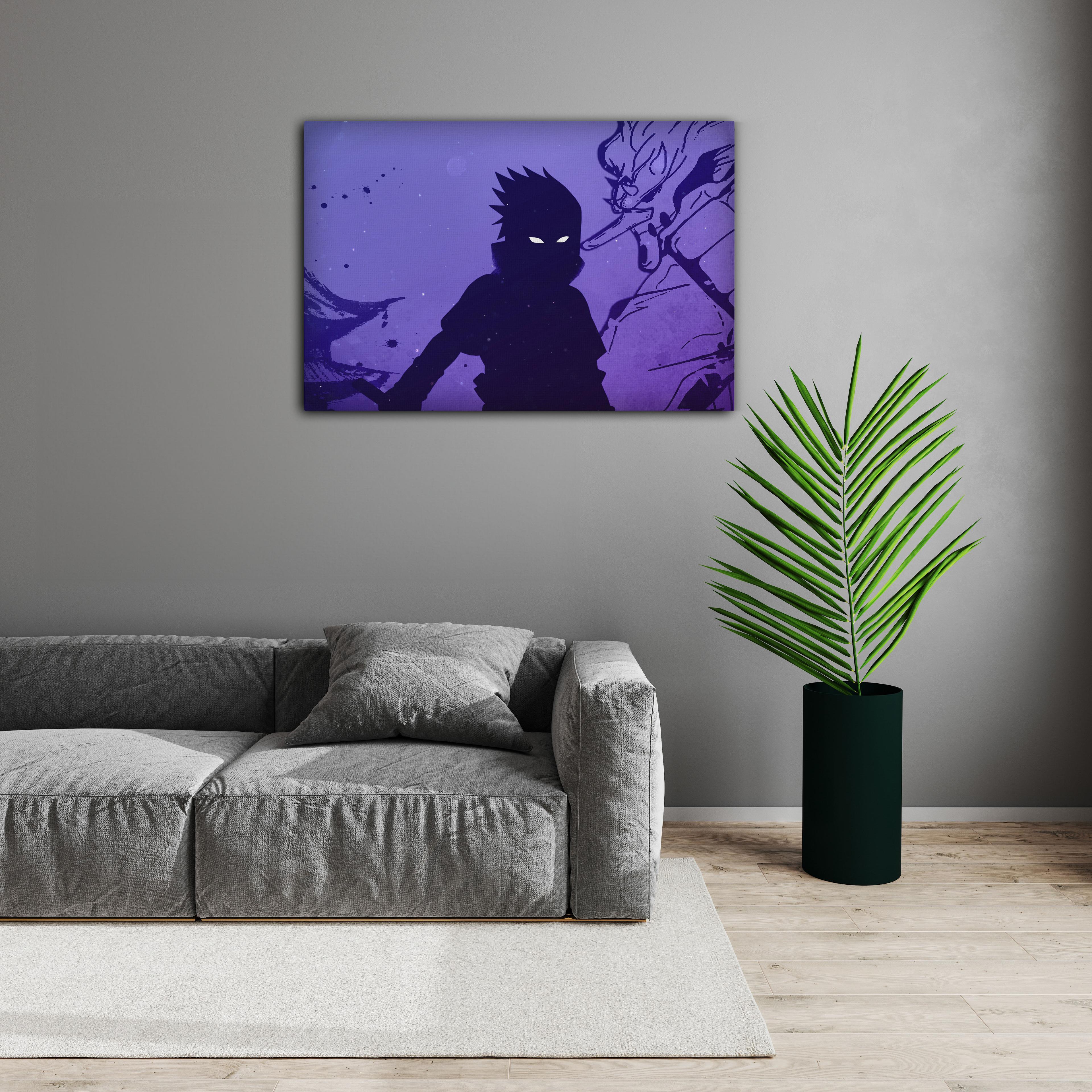 Sasuke Uchiha Naruto Kanvas Tablo