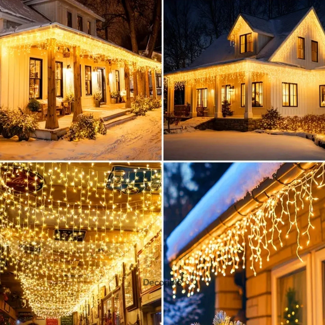 Fringed Saçak Led Dış Mekan Sarkıt Led Dekorasyon 2 Metre