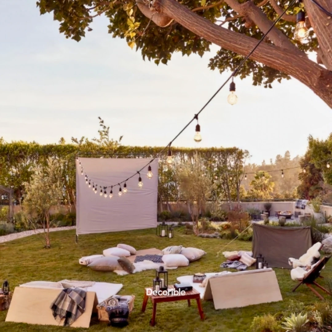 Rustika Kırılmaz Ampul Dış Mekan Bahçe Aydınlatması Su Geçirmez 10 Metre 10 Duylu