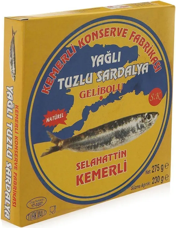 Selahaddin Kemerli sardalya, tuzlu balık