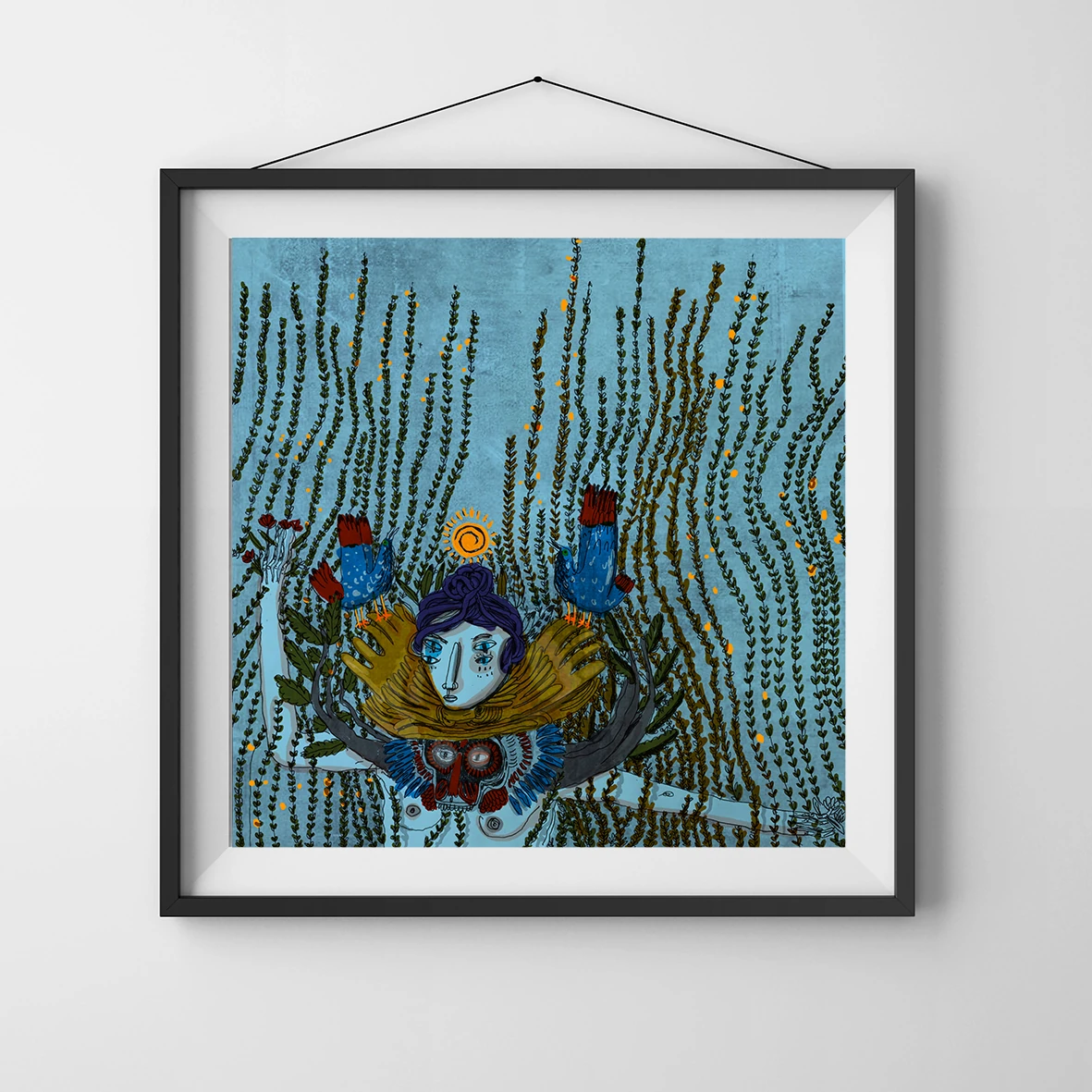 kendine kanat çırpan kadın