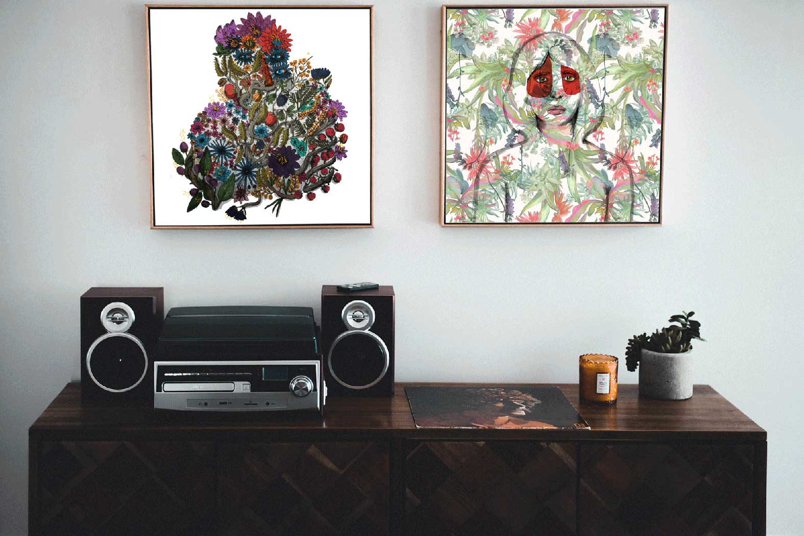 The flower in the pot that doesn't bloom cries alone when left alone