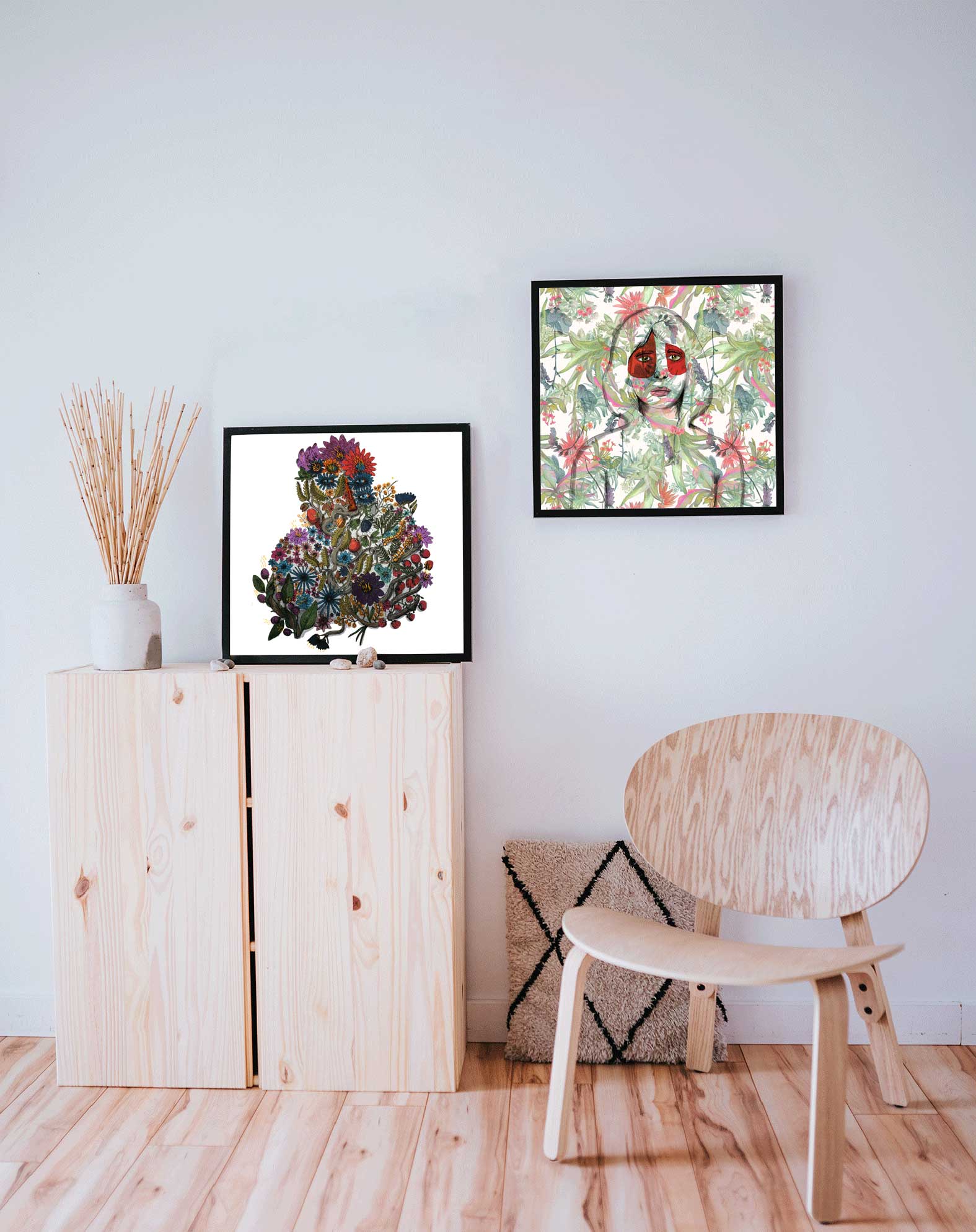 The flower in the pot that doesn't bloom cries alone when left alone