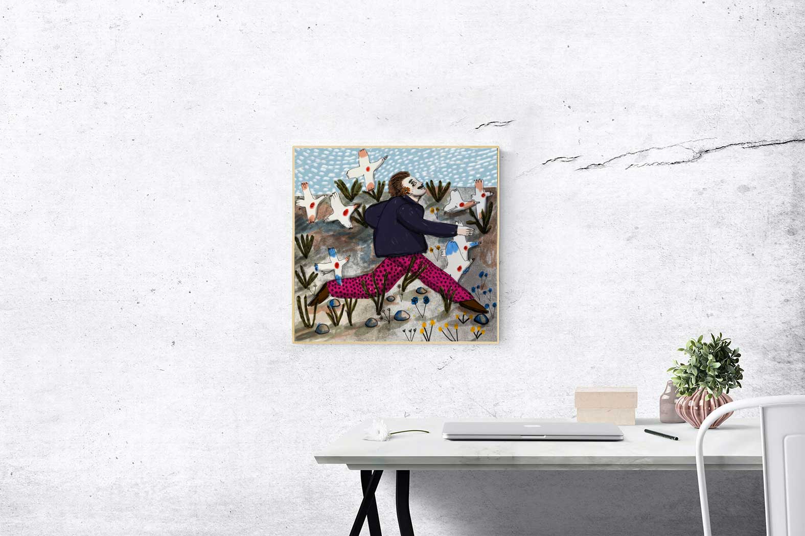 I'm running to spring, leaving everything behind