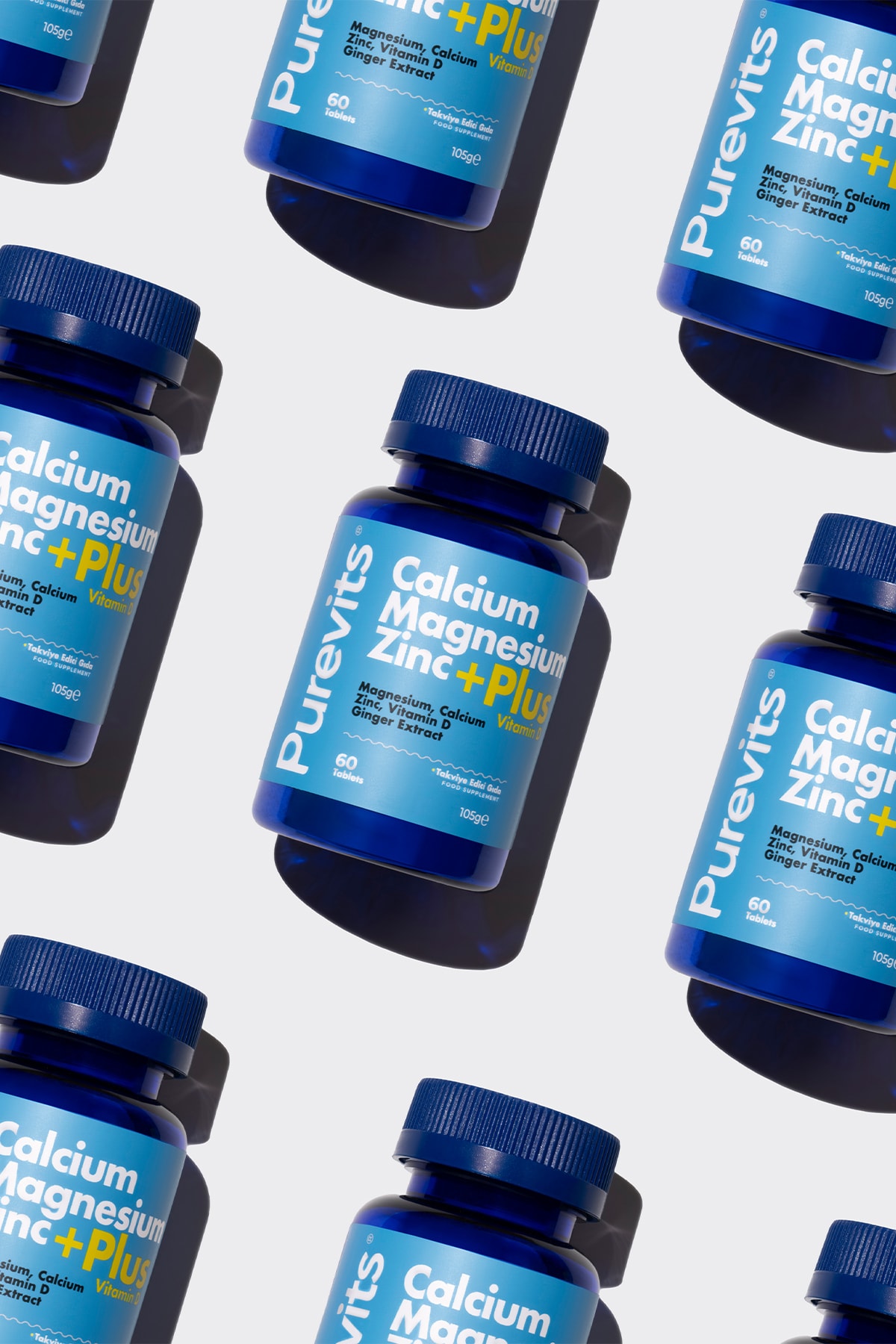 Kalsiyum – Magnezyum- Çinko- Vitamin D Plus - 60 Adet Tablet