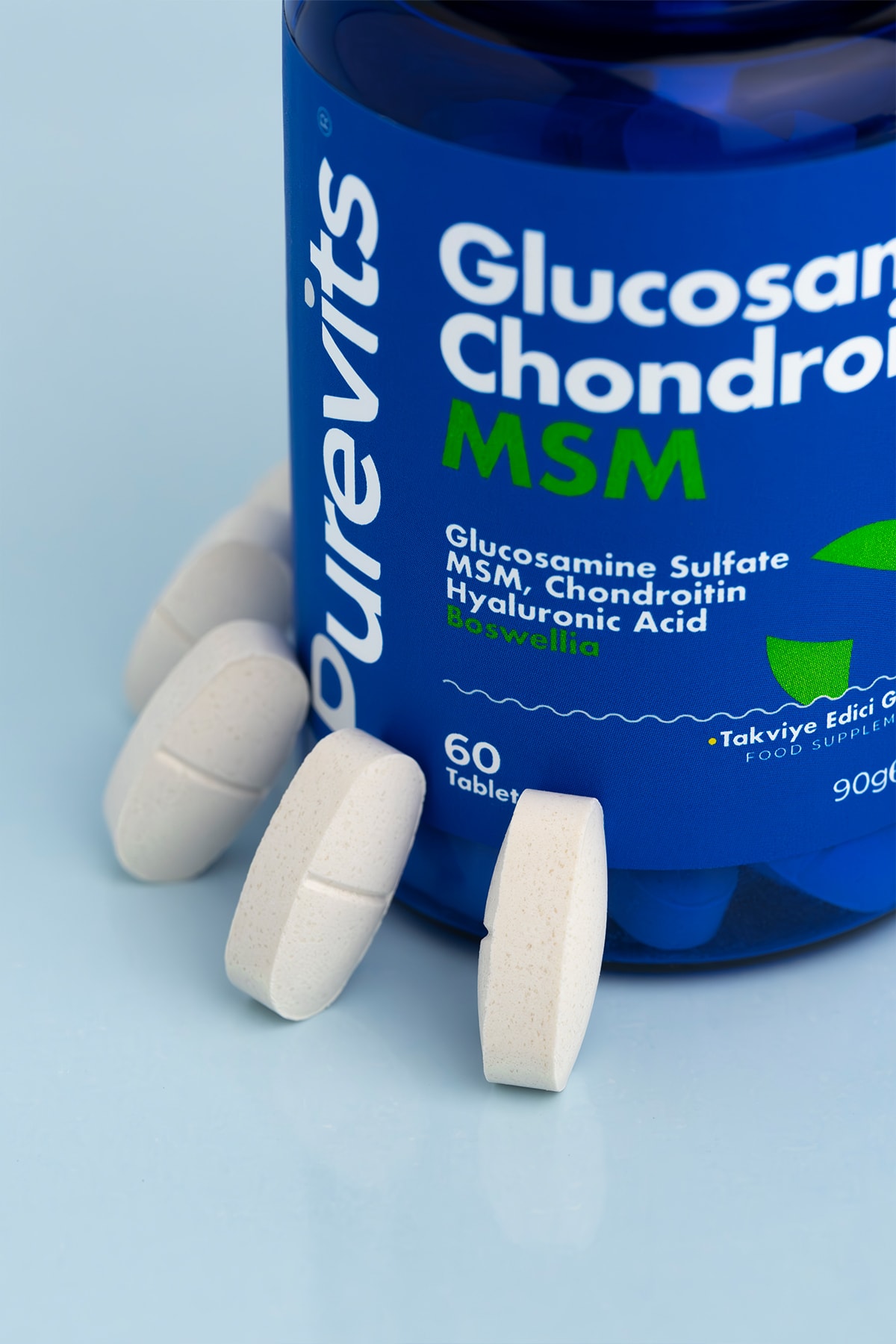 Glucosamine - Chondroitin - MSM – Boswellia - Hyaluronik Asit - 60 Adet Tablet