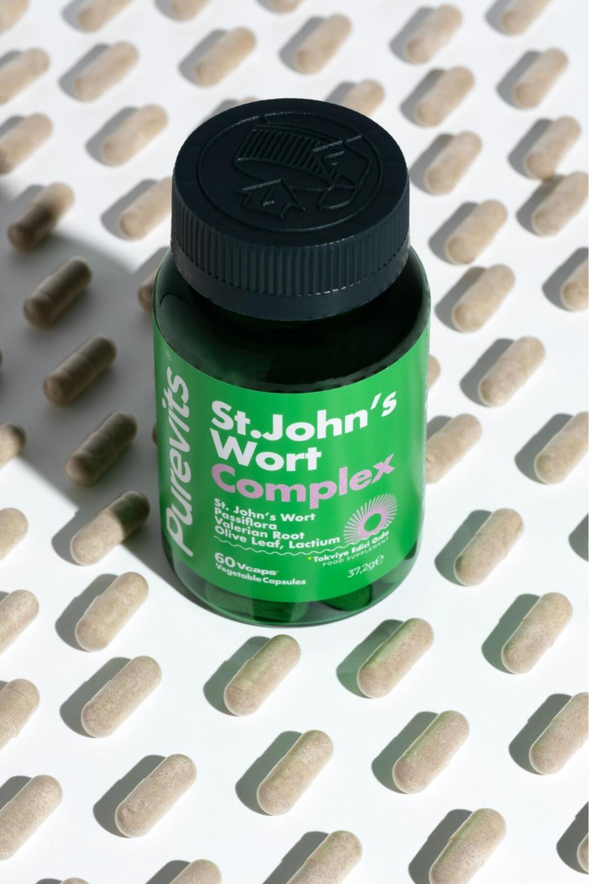 St. John's Wort - Sarı Kantaron & Passiflora - 60 Adet Vegan Kapsül