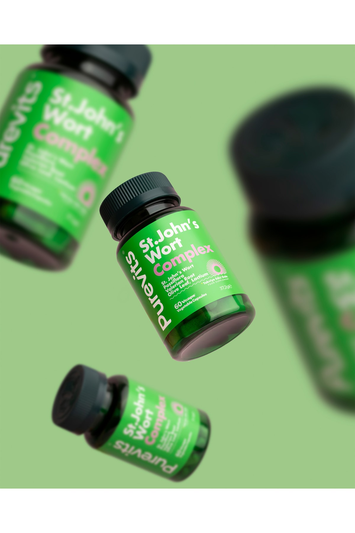 St. John's Wort - Sarı Kantaron & Passiflora - 60 Adet Vegan Kapsül
